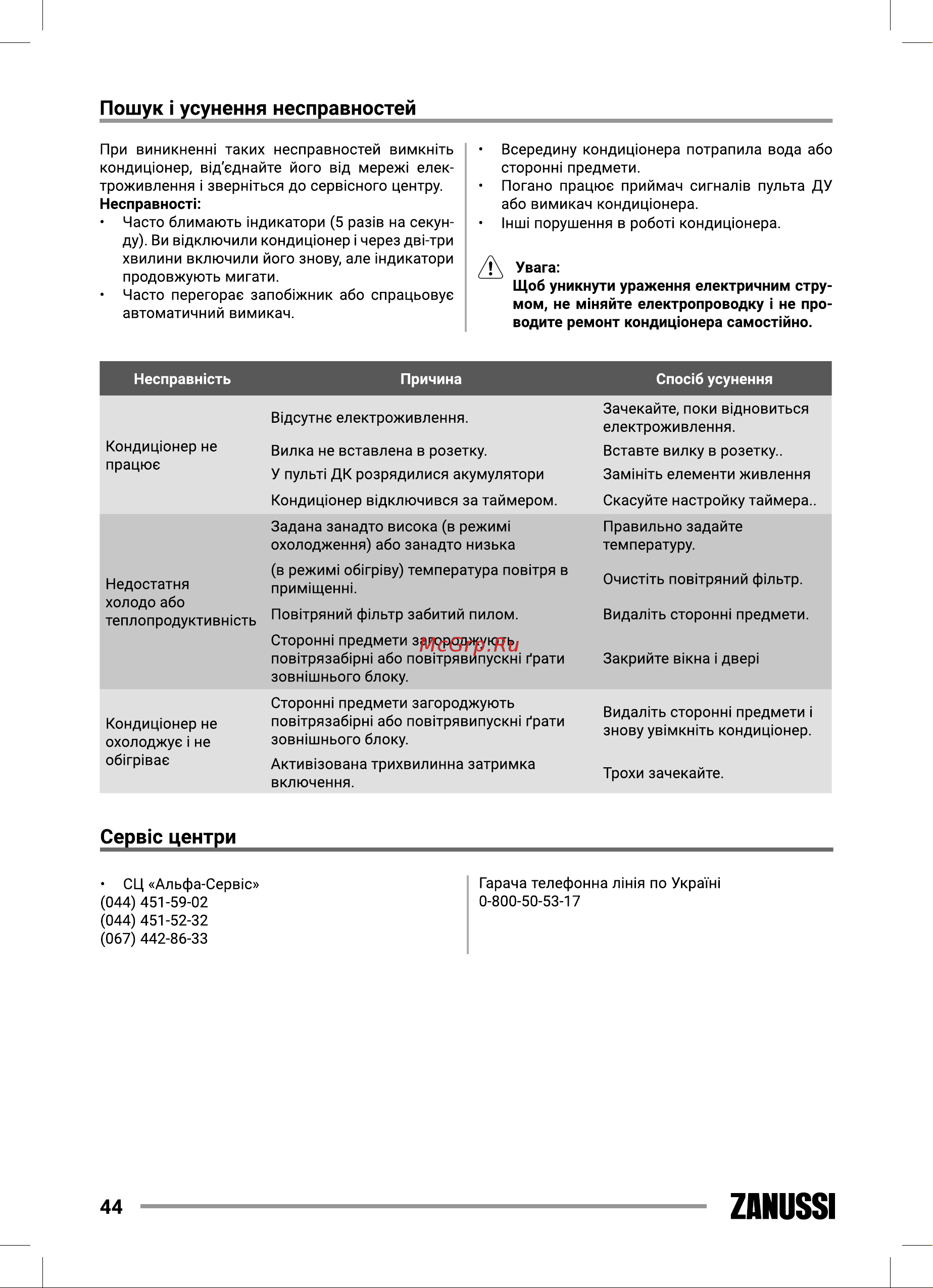 Zanussi ZACS/I-09 HIN FMI/N8 [44/56] Zanussi