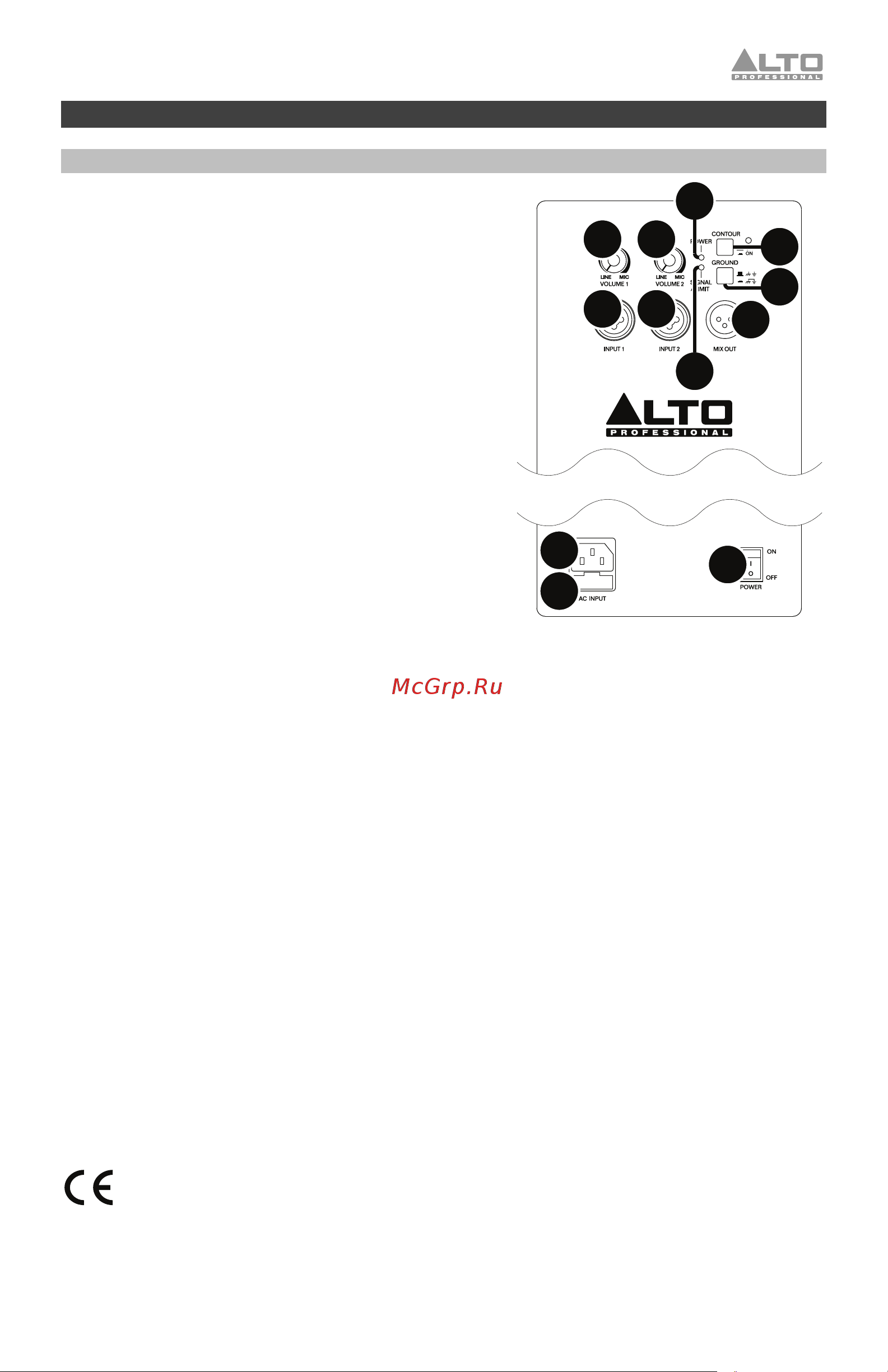 Alto TS 210 [20/27] Funktionen