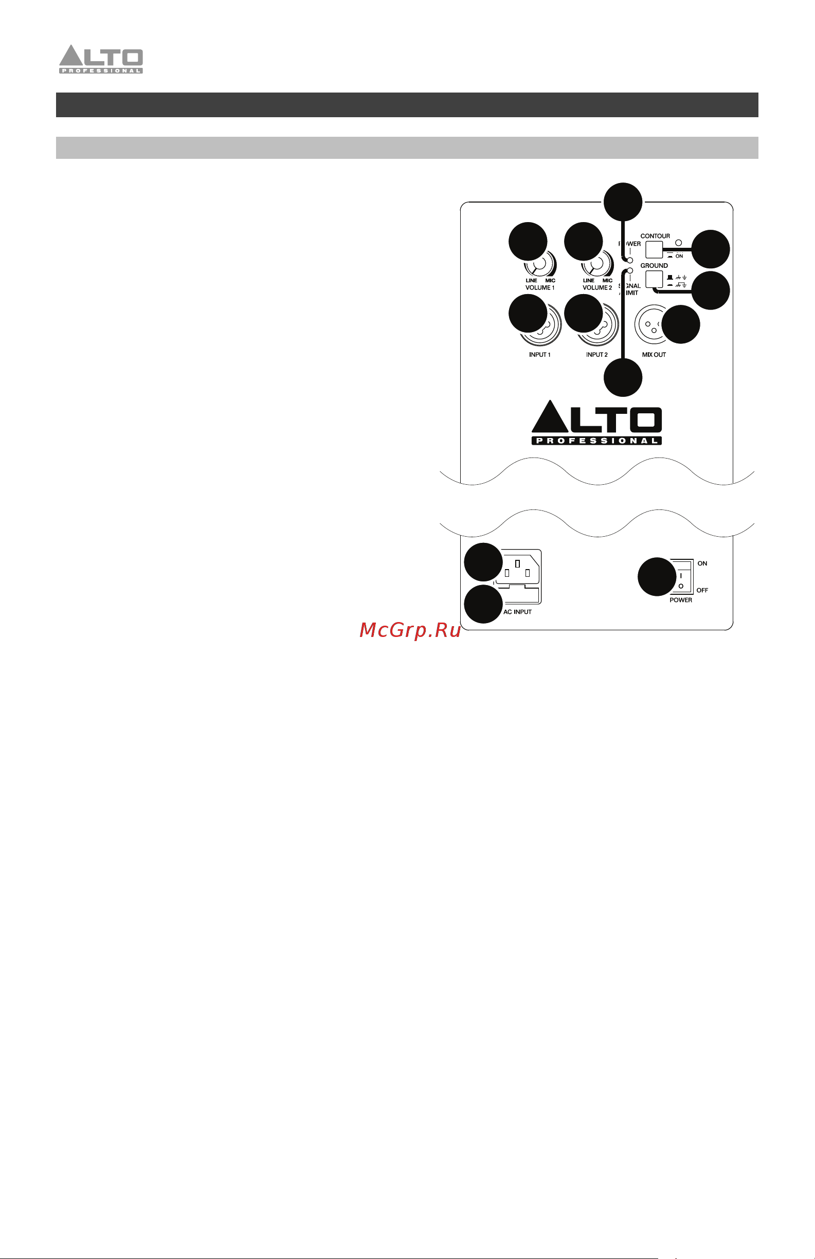 Alto TS 210 [23/27] Kenmerken