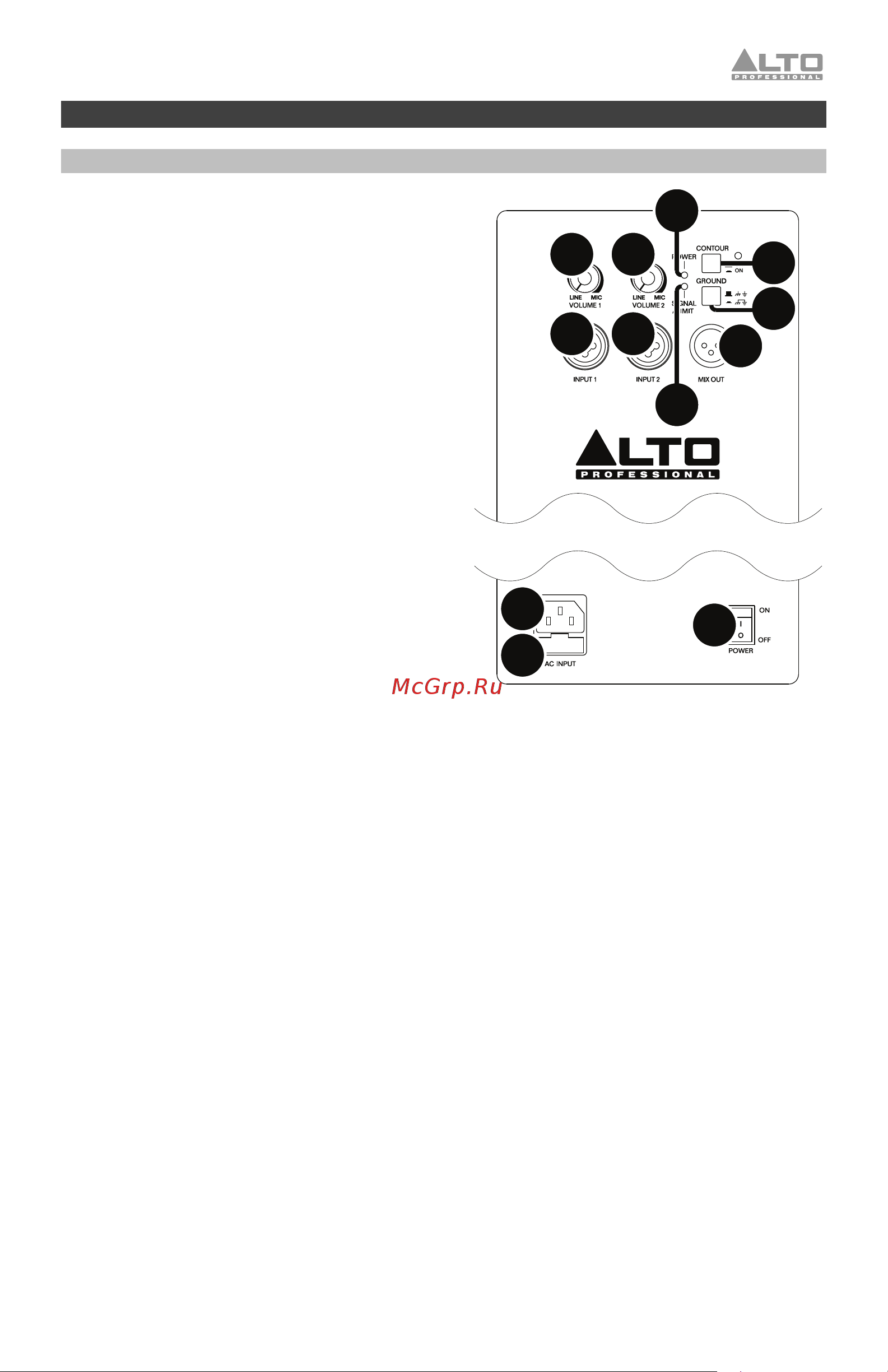 Alto TS 210 [8/27] Features