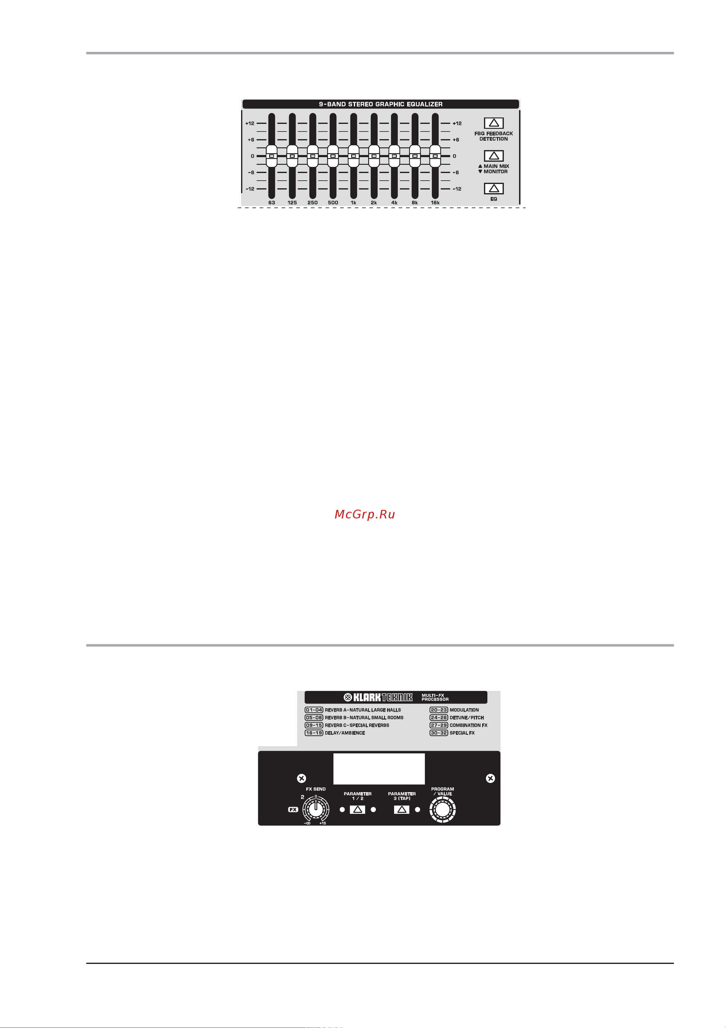 Behringer XENYX QX1832USB [21/42] Процессор цифровых эффектов