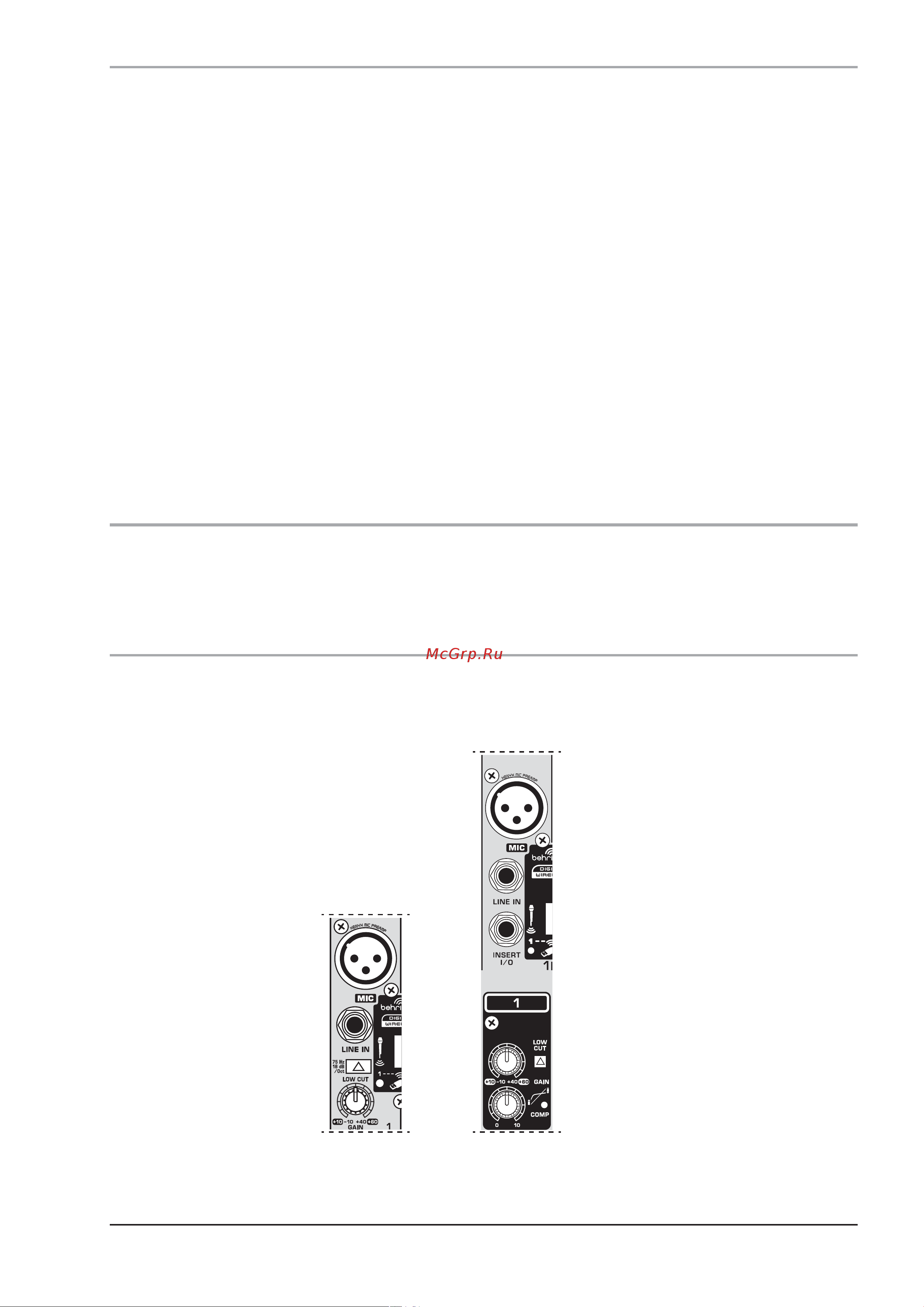 Behringer XENYX QX1832USB [7/42] Микрофонные и линейные входы