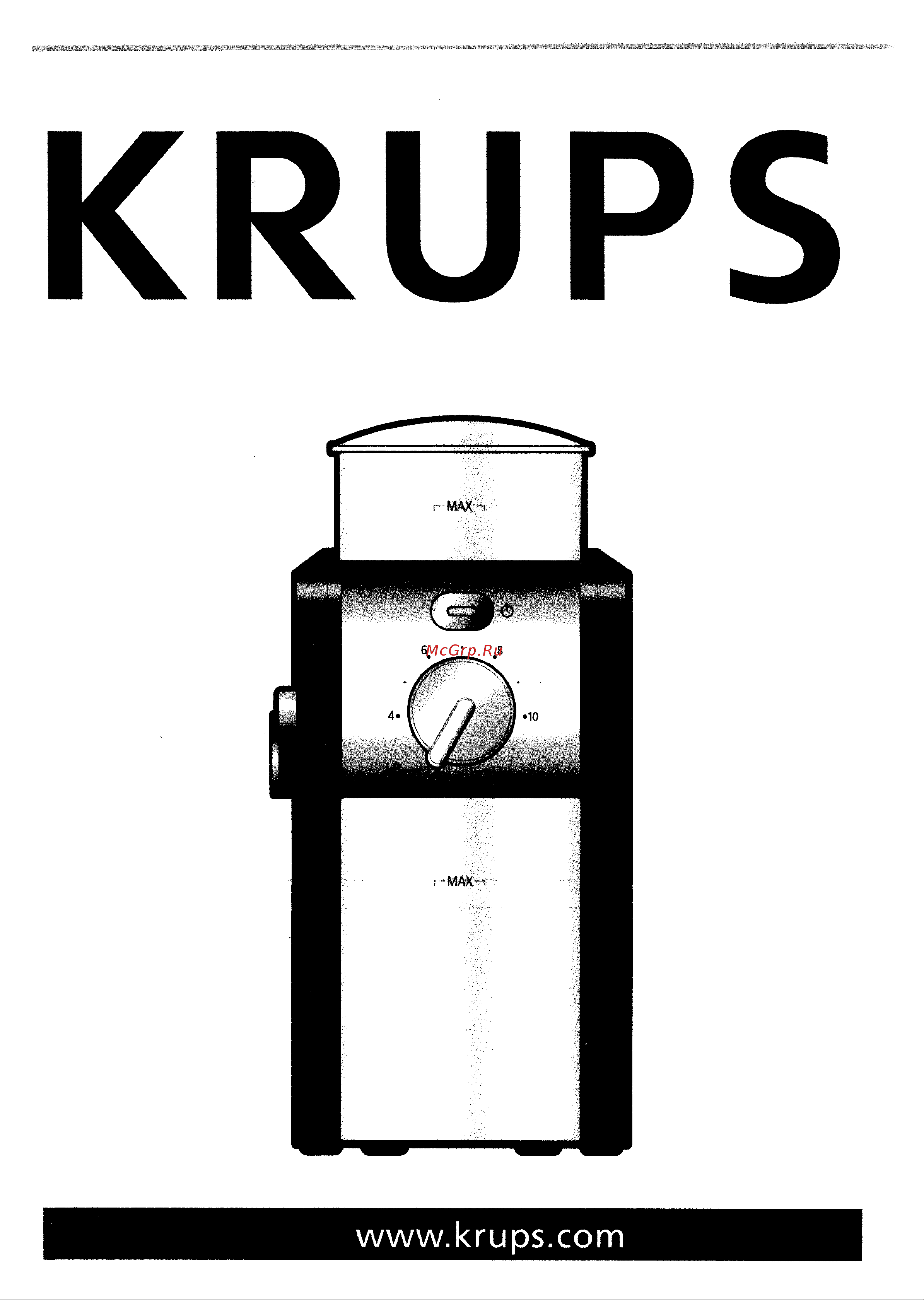 Krups GVX242 Руководство пользователя онлайн
