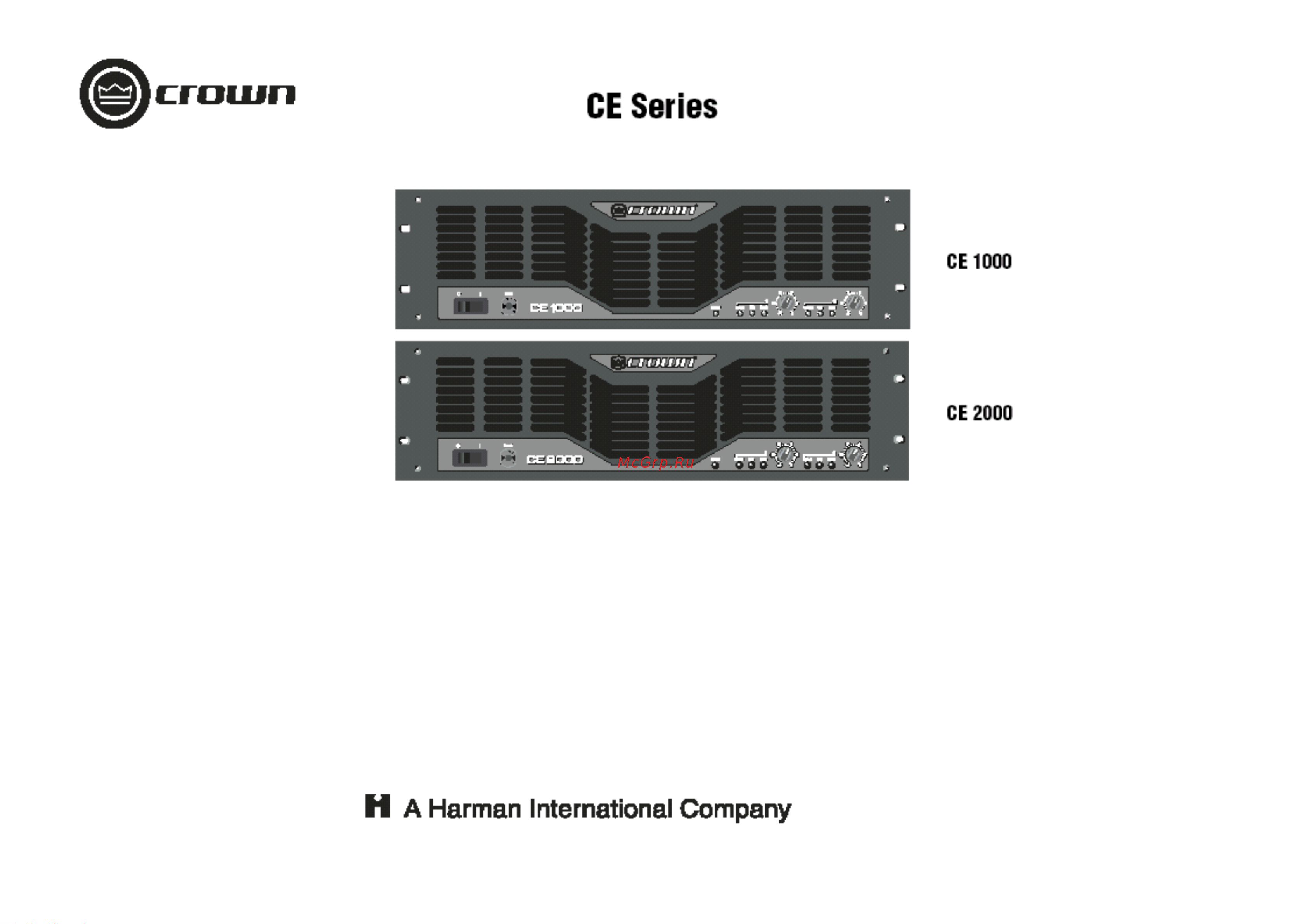 Crown CE2000 Инструкция по эксплуатации онлайн