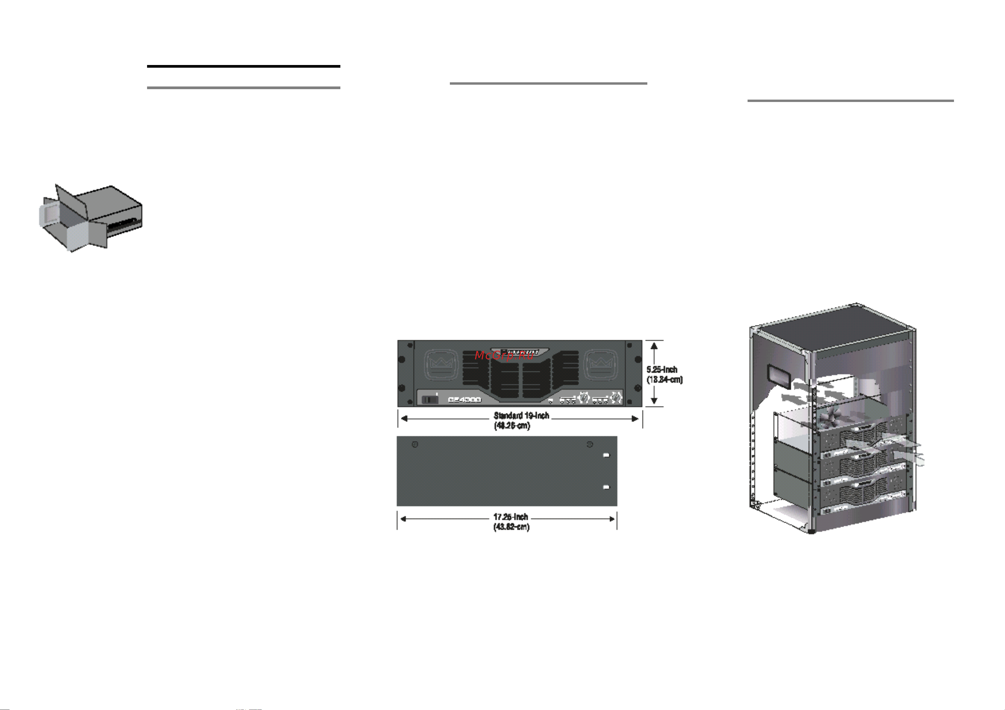 Crown CE2000 [6/23] Инсталляция вашего усилителя
