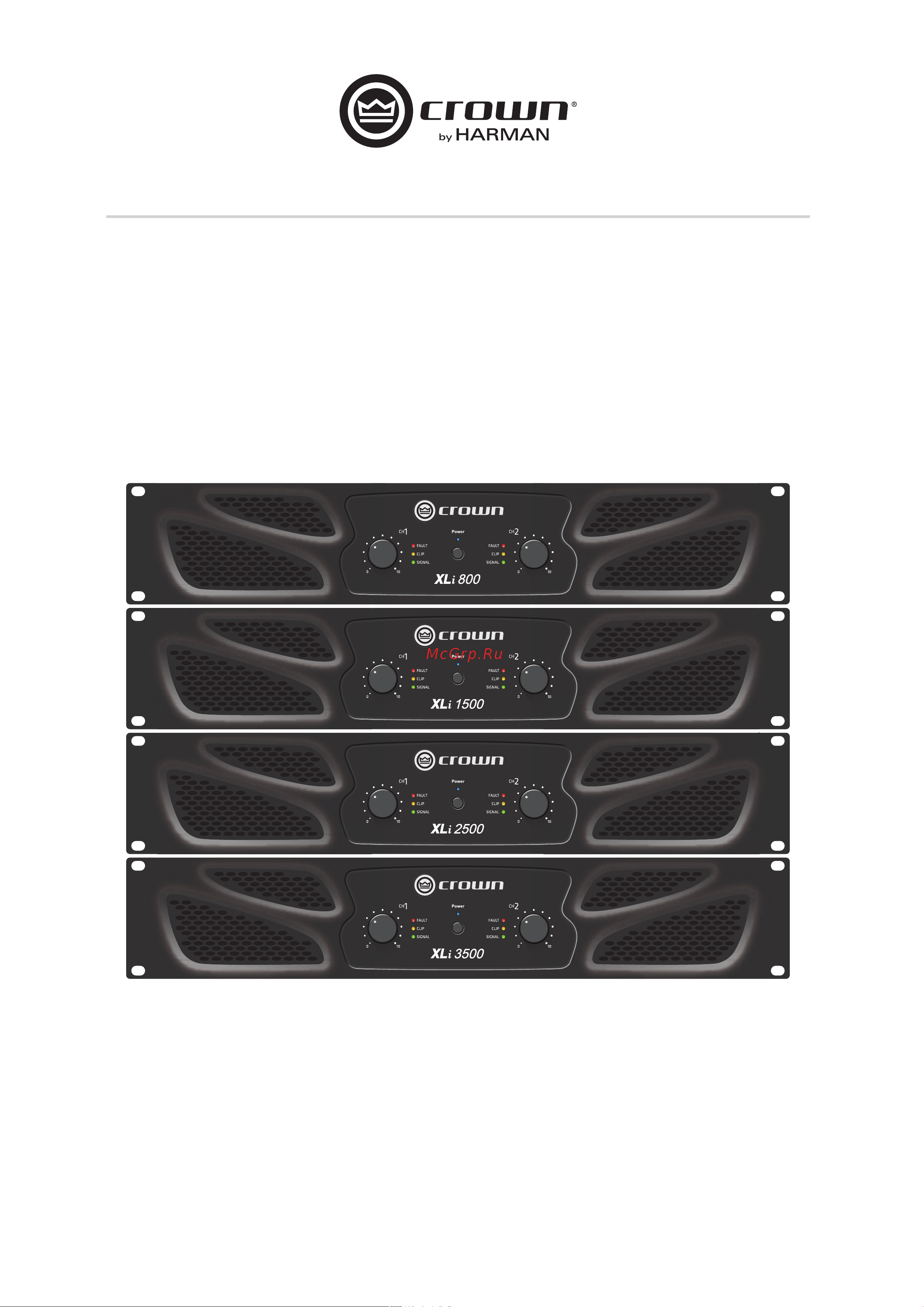 Crown XLi 1500 Инструкция по эксплуатации онлайн