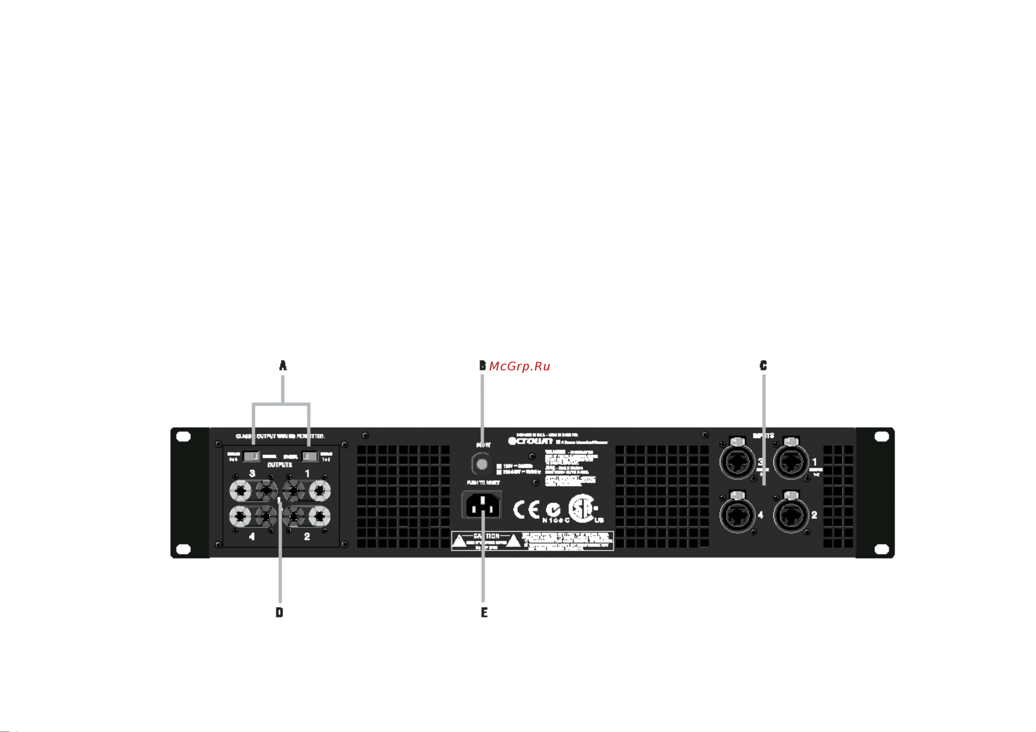 Crown Xs500 [14/23] Усилители мощности серии xs