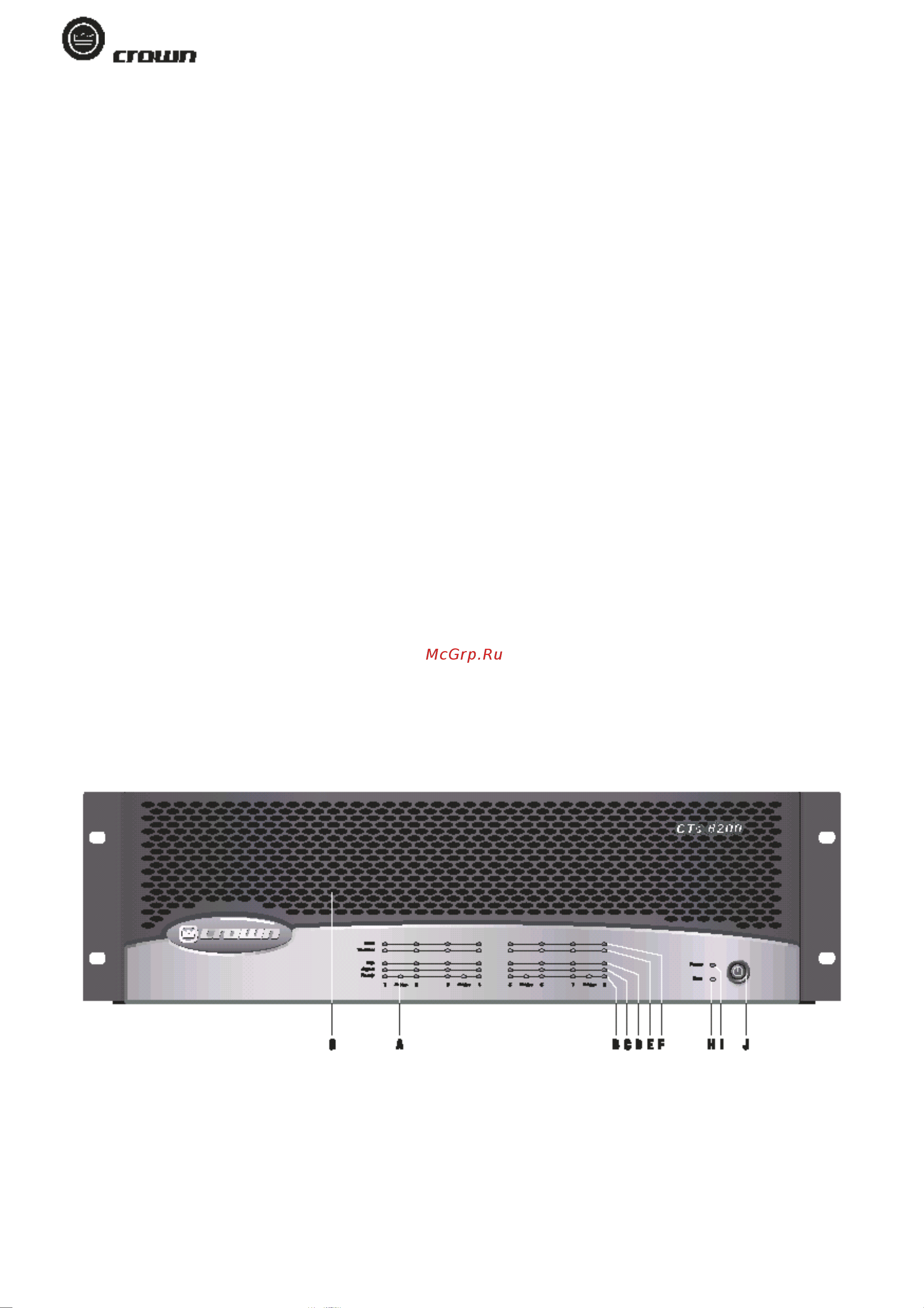 Crown CTS4200 [12/24] Ðåãóëÿòîðû è èíäèêàòîðû ïåðåäíåé ïàíåëè