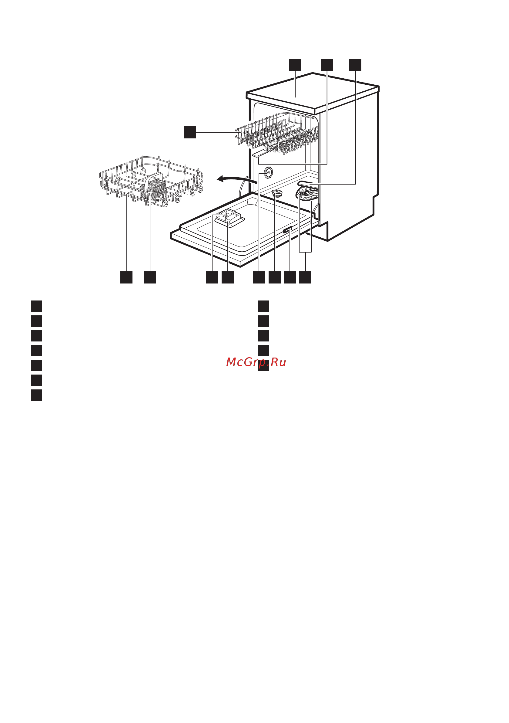 Zanussi ZSFN121W1 [6/28] 4 8 9 11 10 6 7