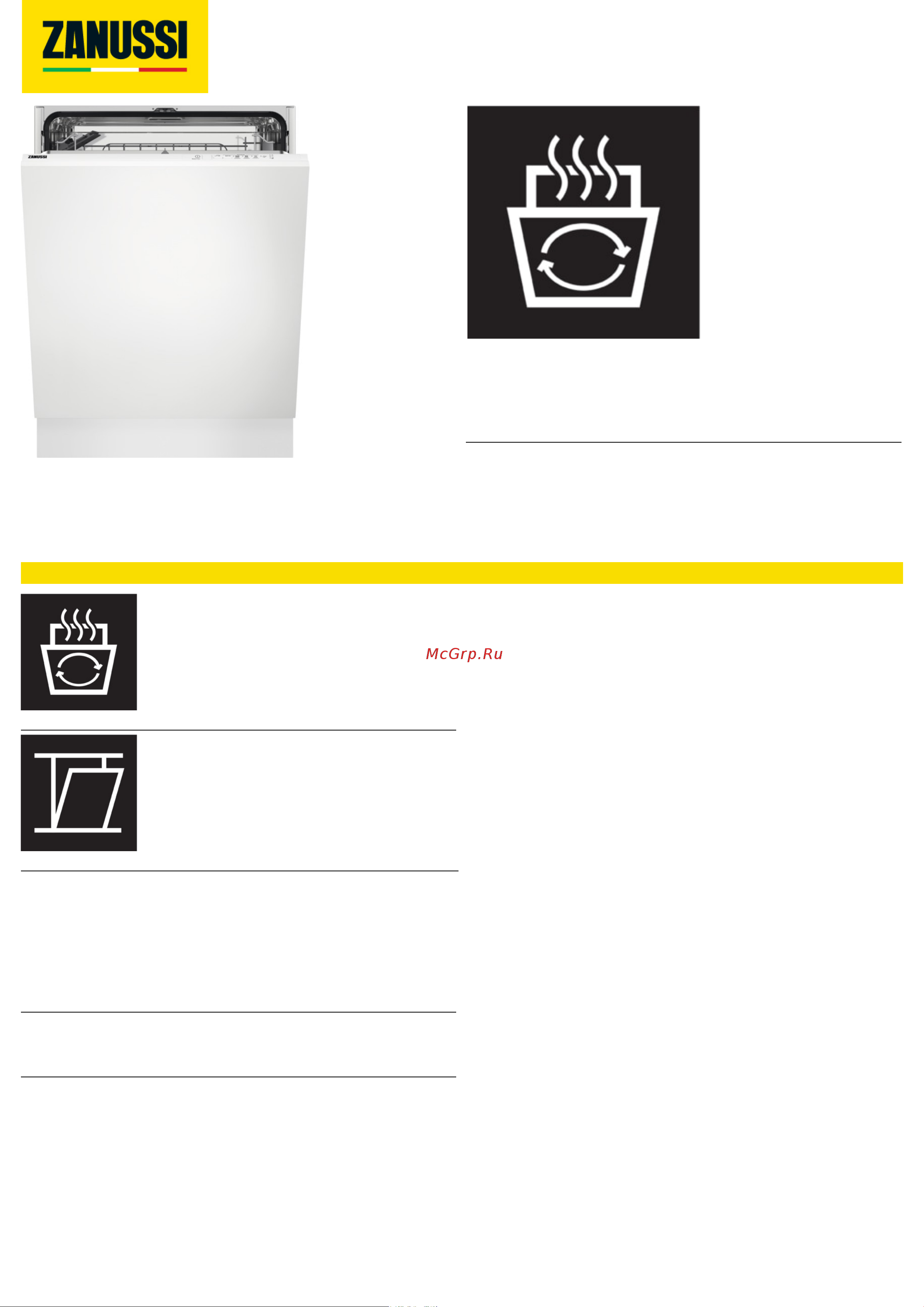 Zanussi ZDLN91511 Спецификация онлайн