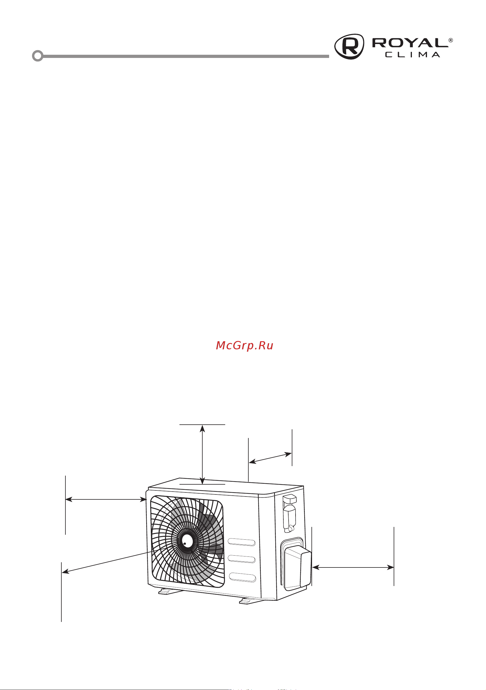 Royal Clima RENAISSANCE DC EU Inverter RCI-RNX35HN [9/44] Требования по установке наружных блоков сплит систем