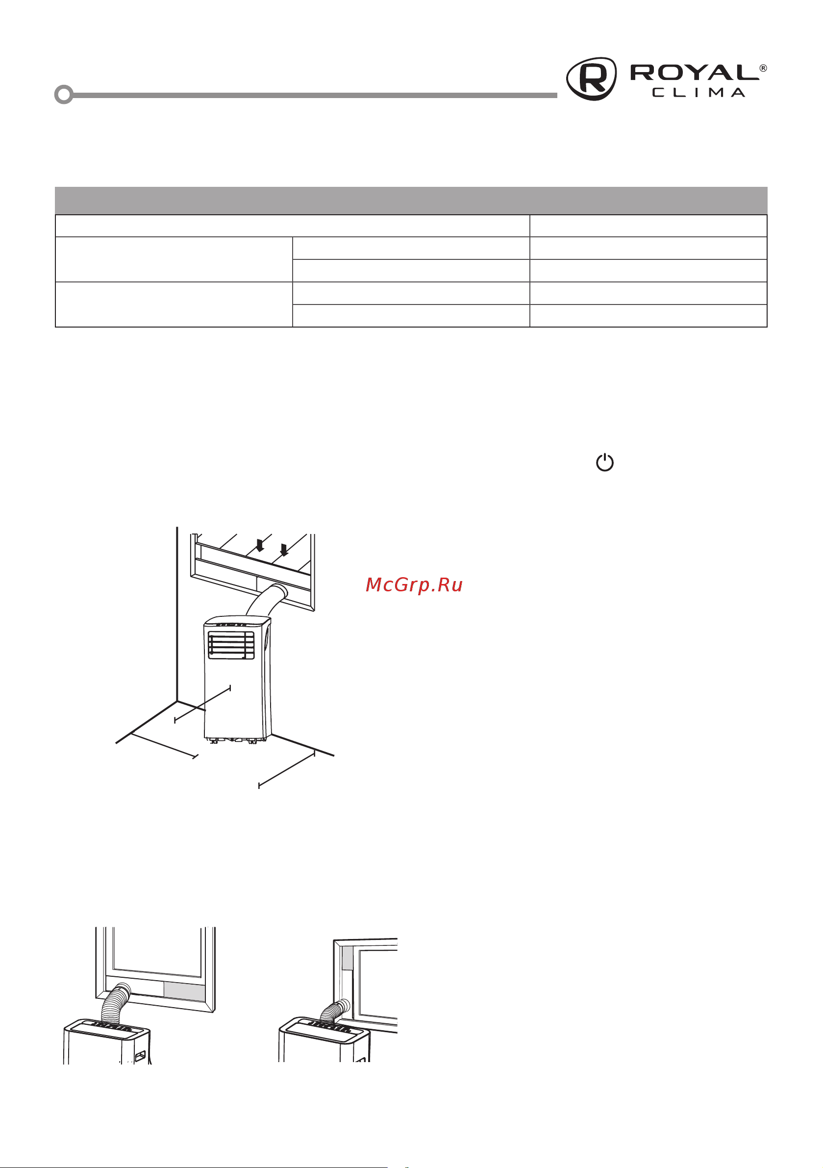 Royal Clima BUSTA RM-BS28CH-E [7/32] Условия эксплуатации