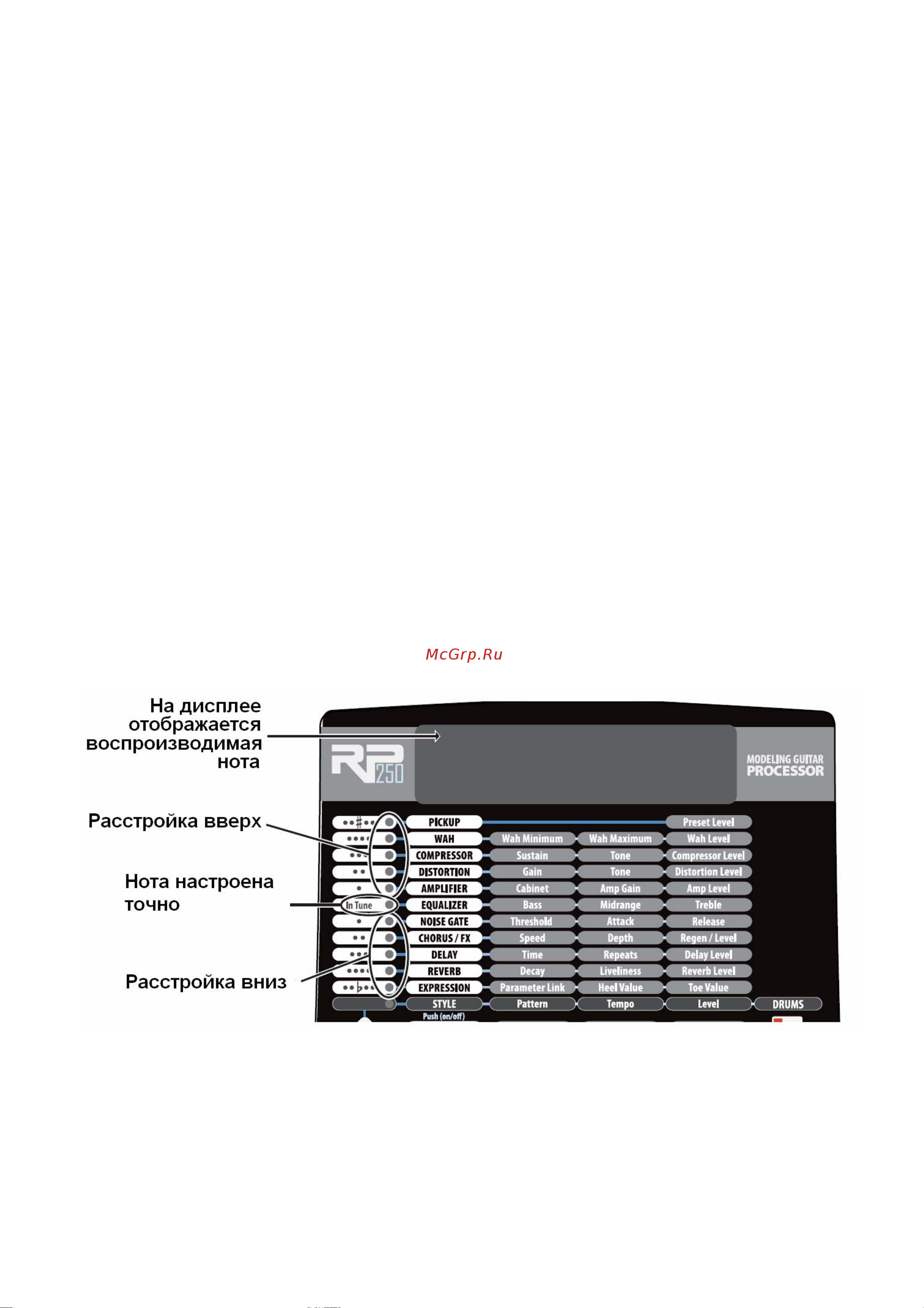 DBX RP250 [3/29] Описание rp250