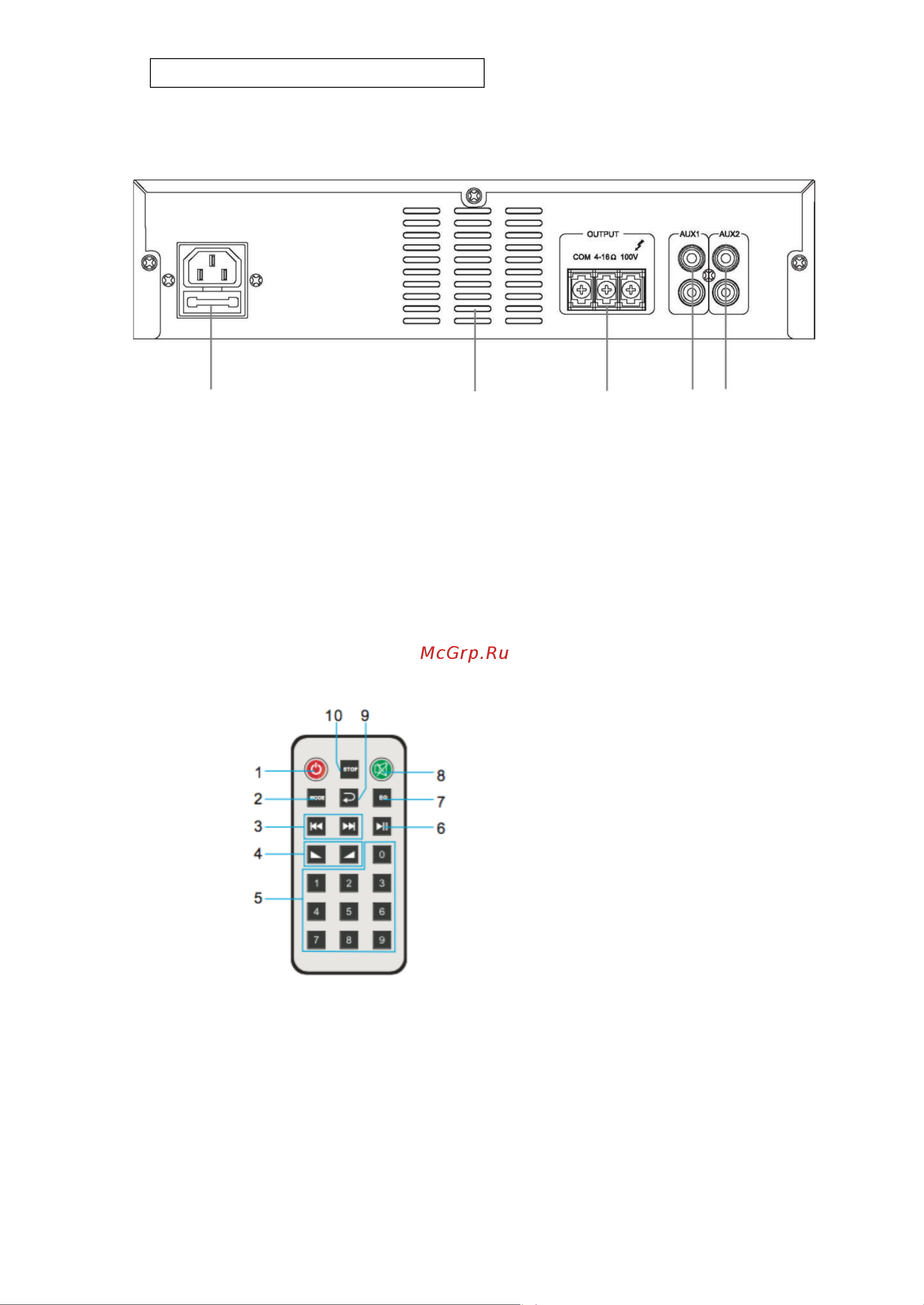 Direct Power Technology PA-60BT [7/14] Задняя панель