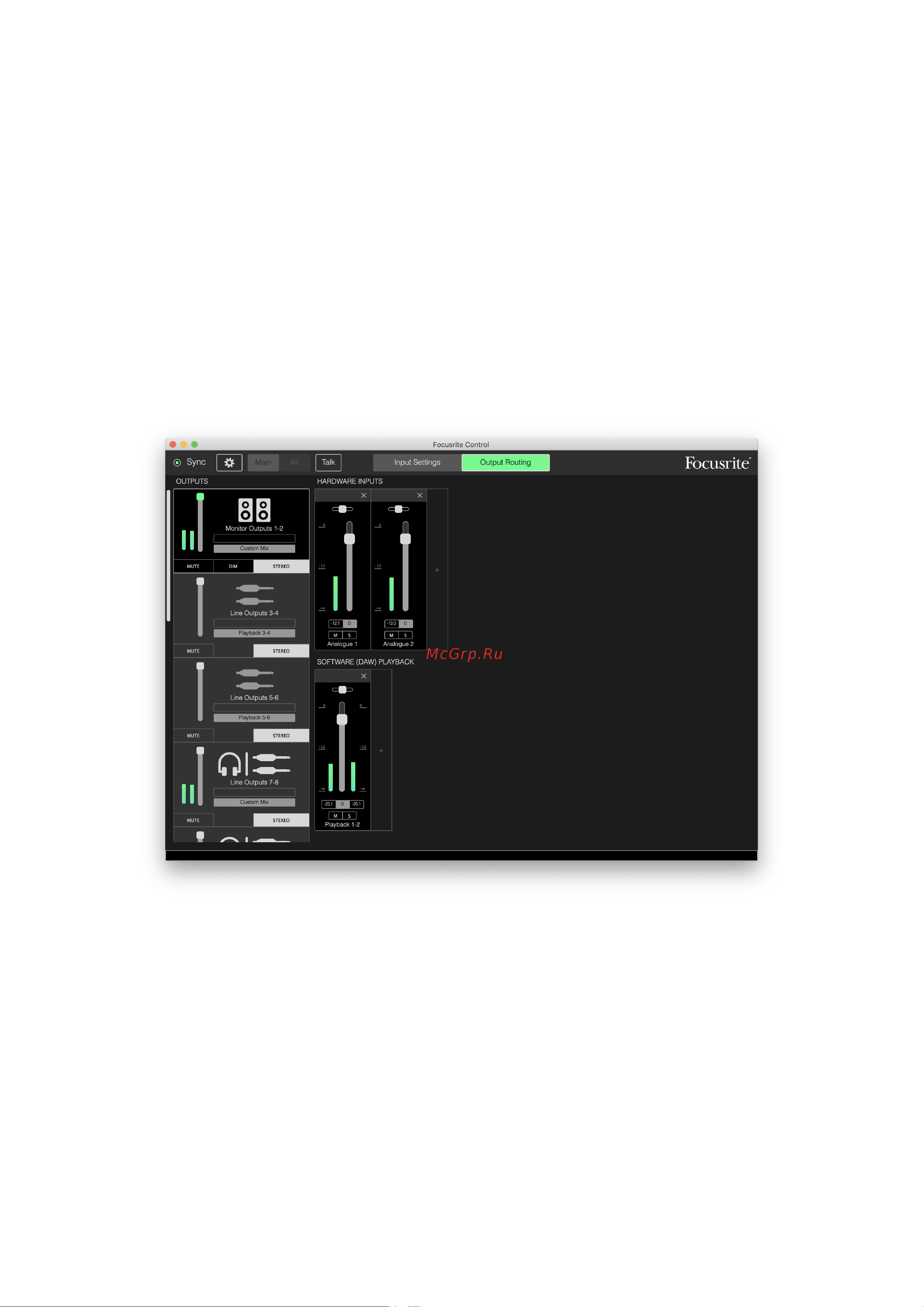 Focusrite Scarlett 18i20 3rd gen [19/32] Канальный аналоговый