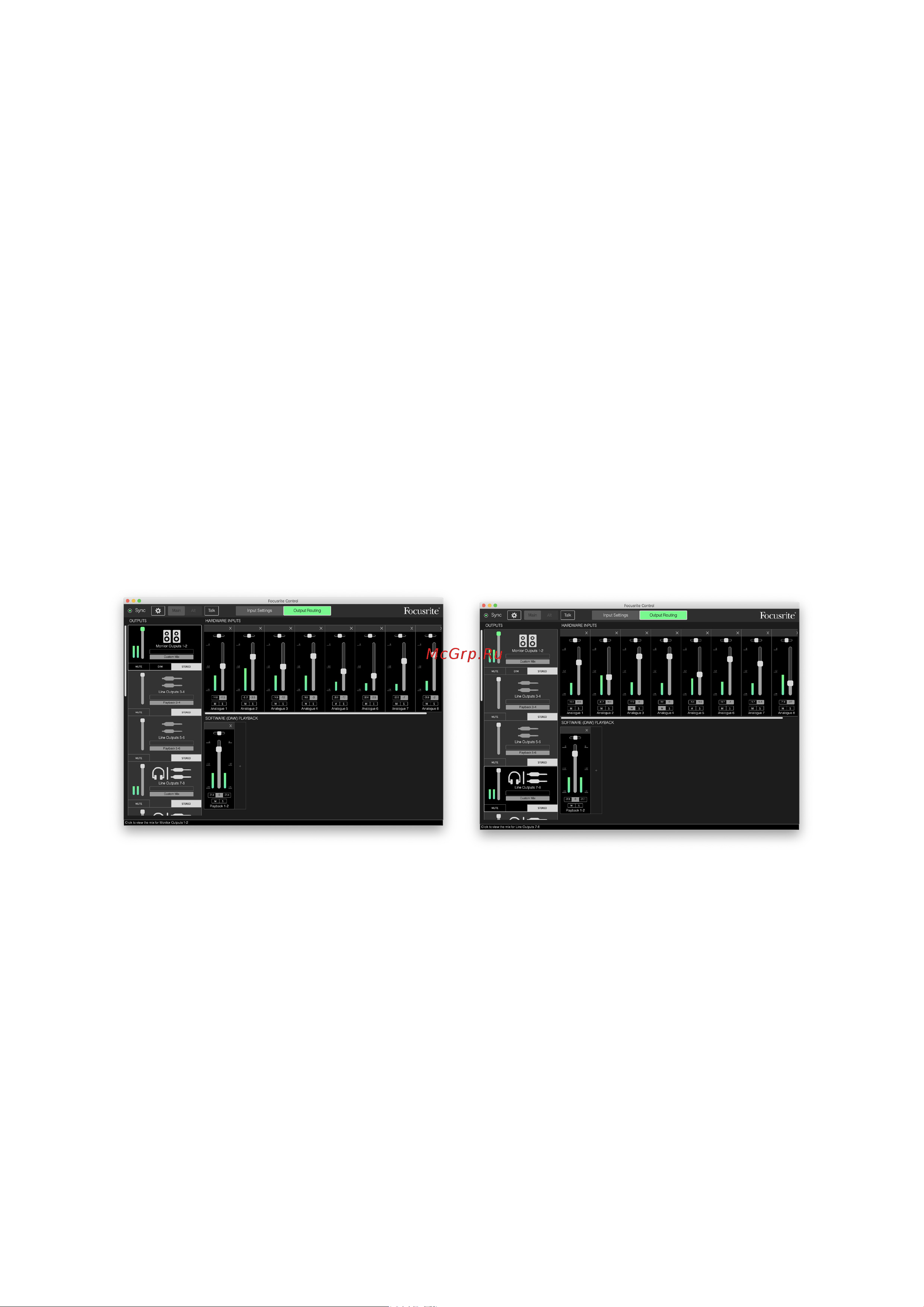 Focusrite Scarlett 18i20 3rd gen [22/32] Запись и отслеживание