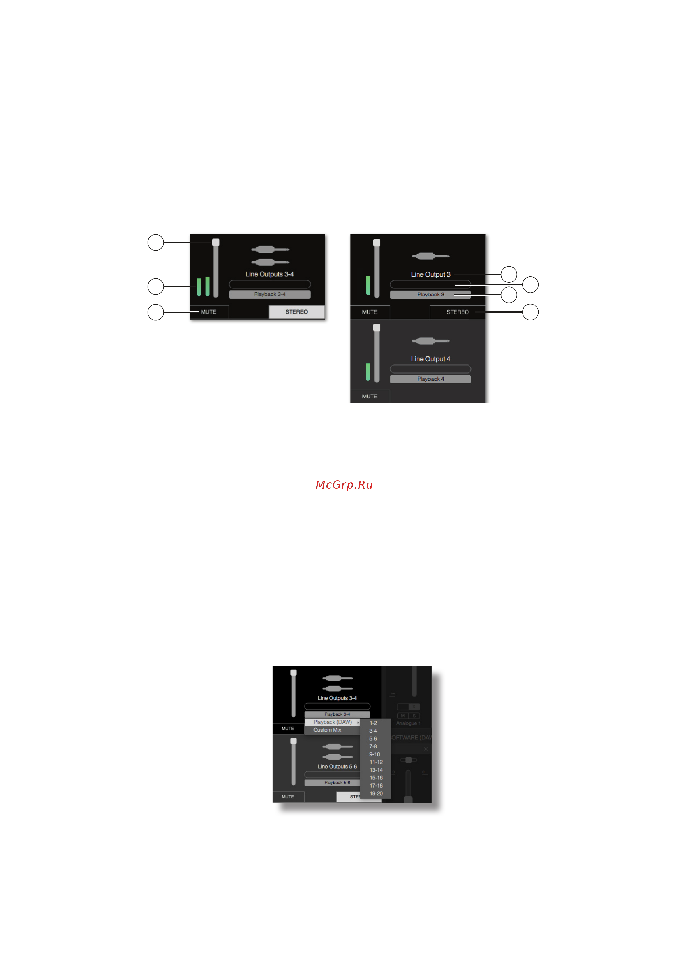 Focusrite Scarlett 18i20 3rd gen [8/32] Секция выходов