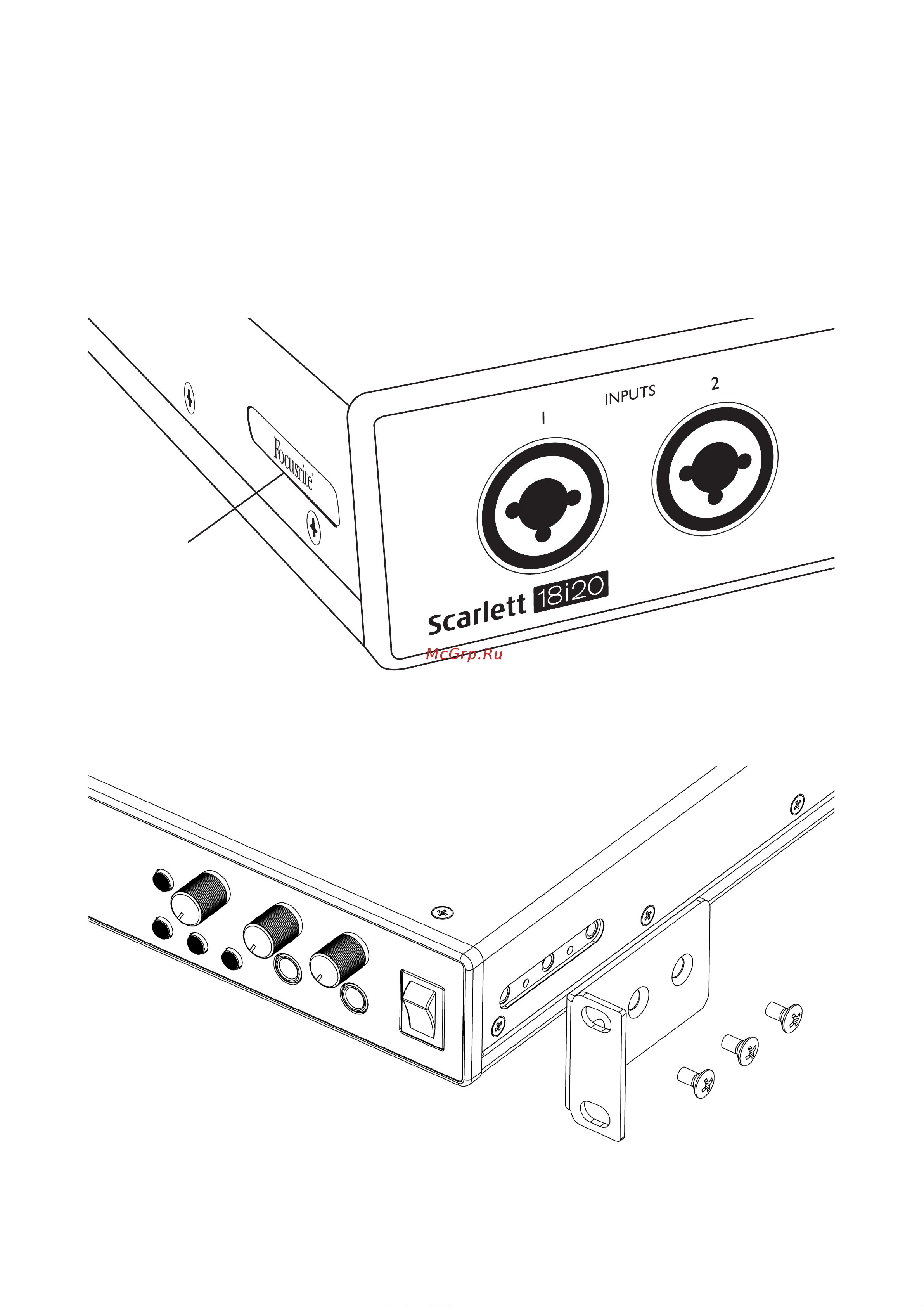 Focusrite Scarlett 18i20 3rd gen [5/35] Монтаж scarlett 18i20 в стойку