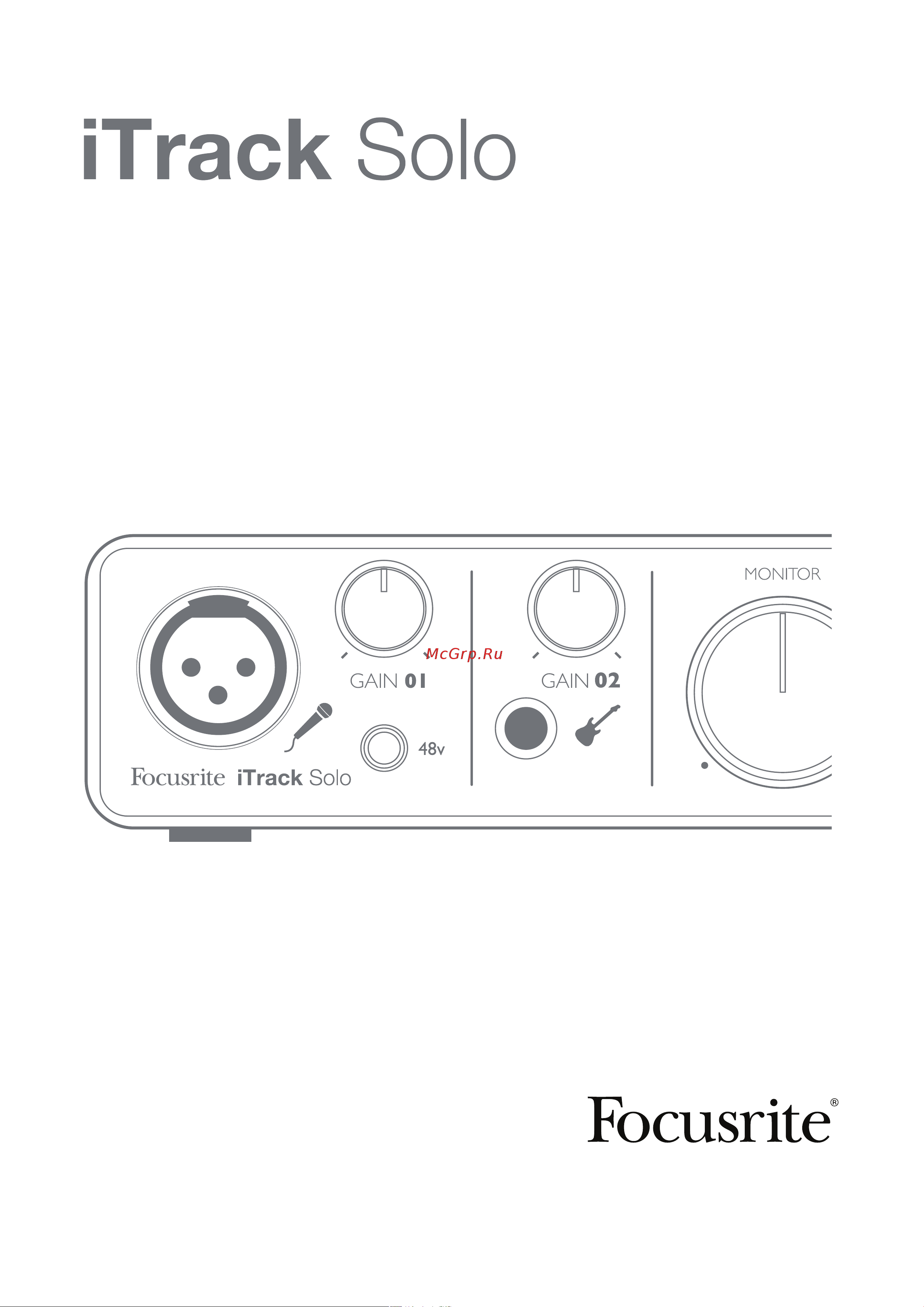 Focusrite iTrack Solo Инструкция по эксплуатации онлайн