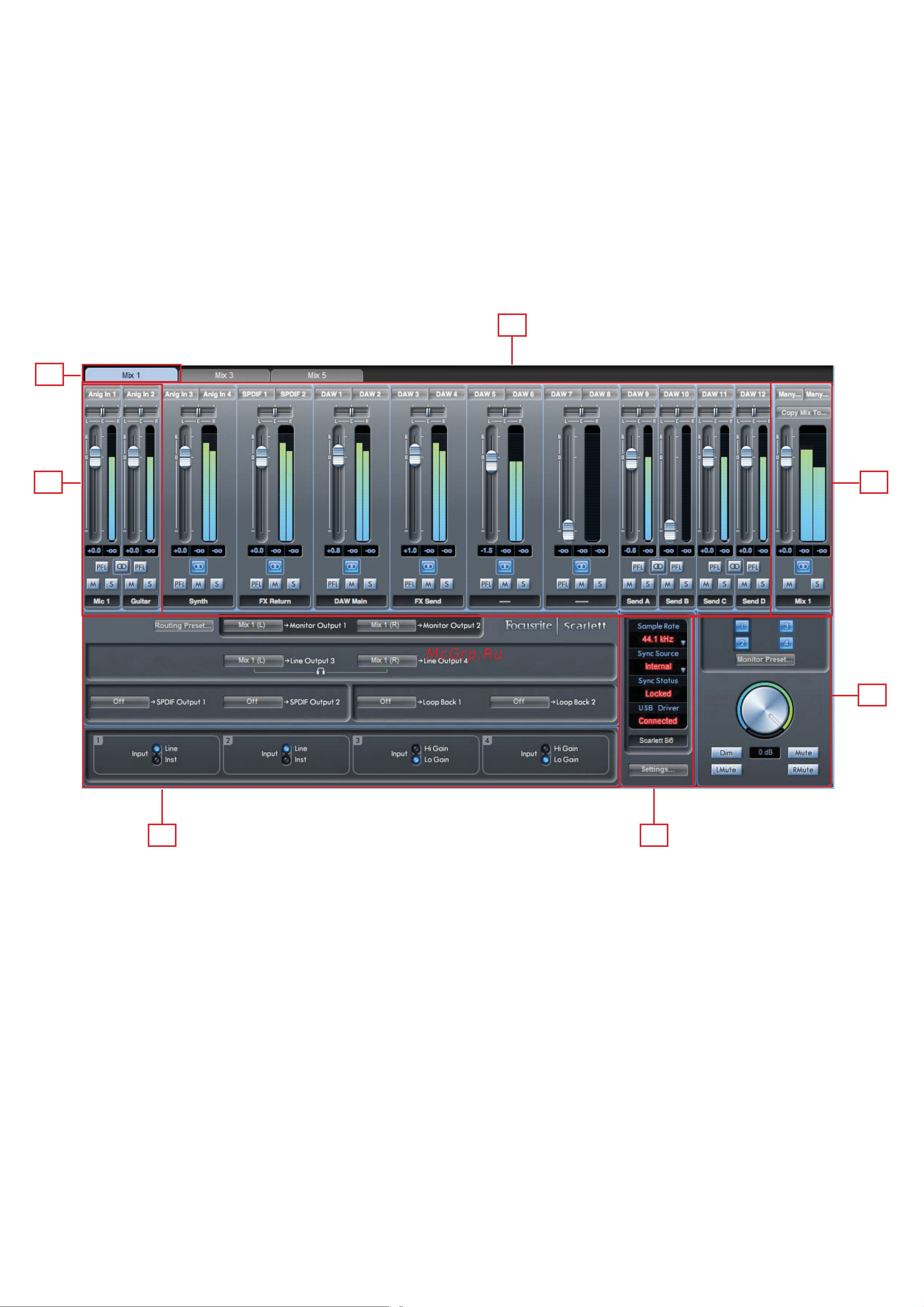 Focusrite Scarlett 8i6 [11/24] Scarlett mixcontrol