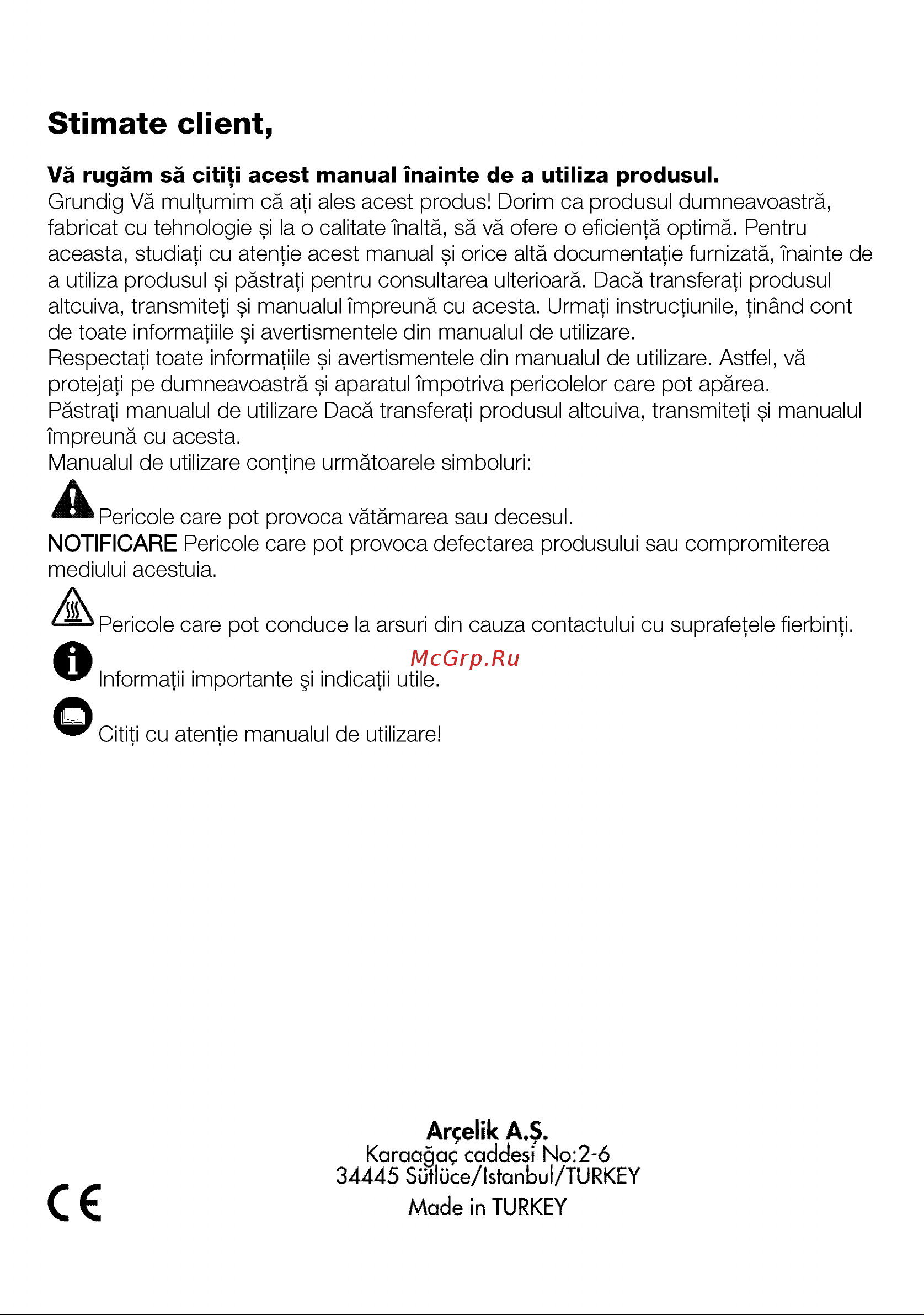 Grundig GIEI624470PF [2/80] Arçelik a