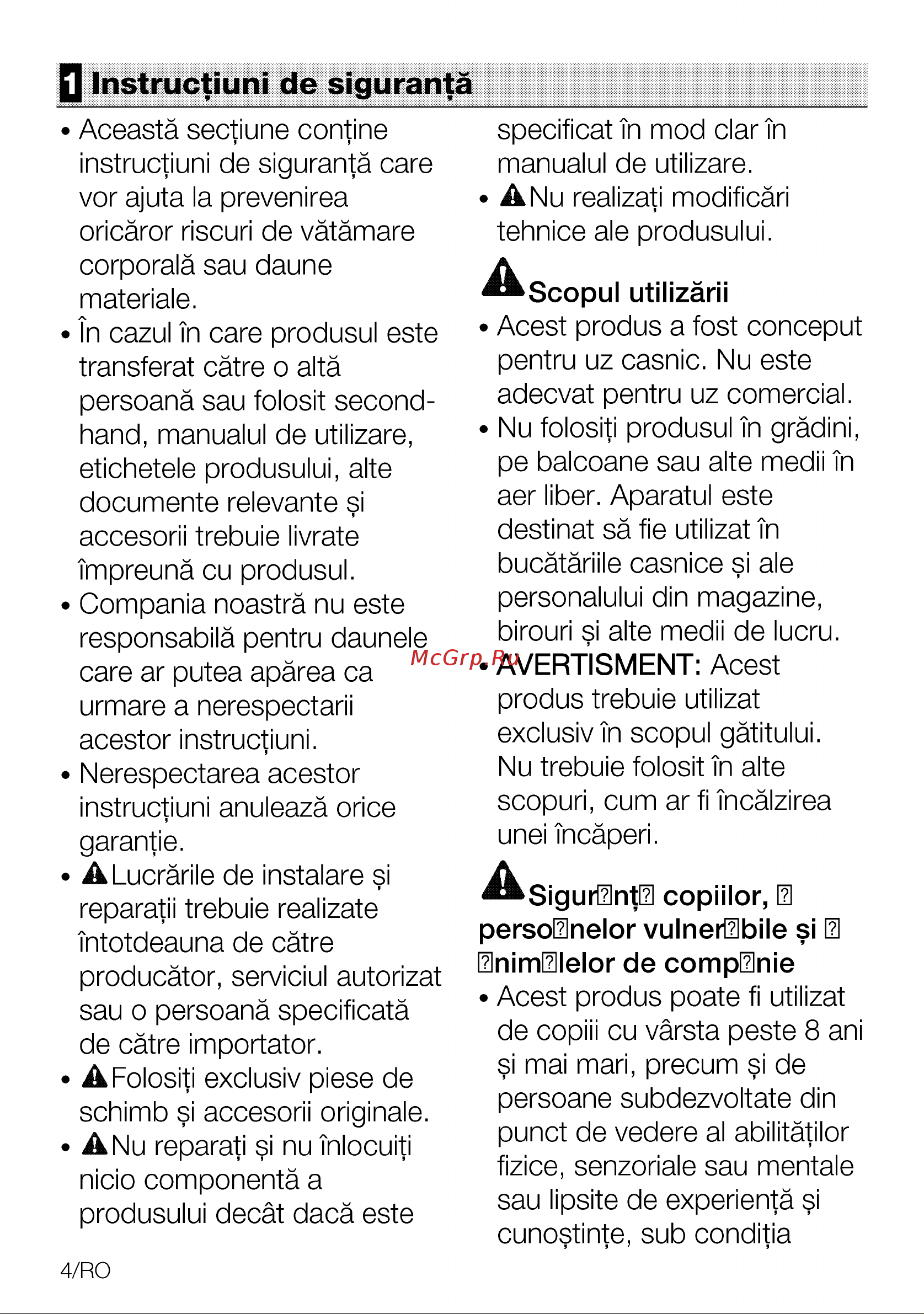 Grundig GIEI624470PF [4/80] Q instructiuni de siguran a