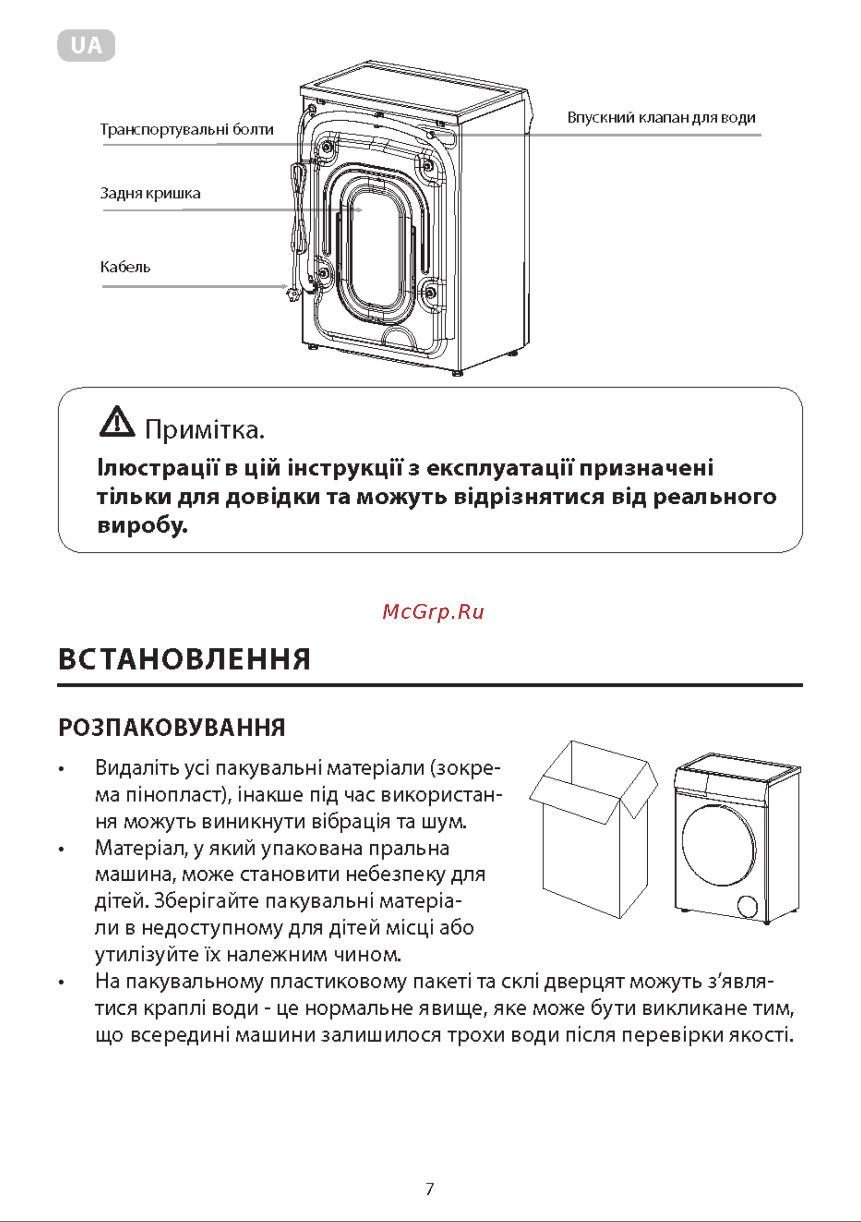 Ardesto CrystalBright SWMG-7121W [7/63] Встановлення