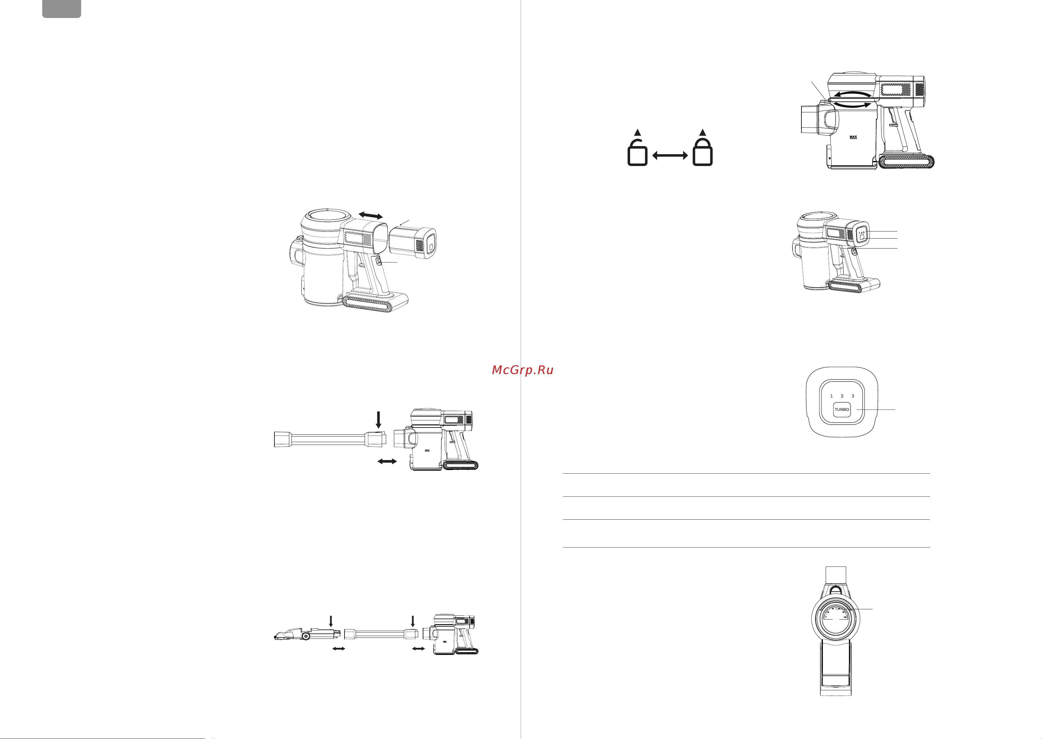 Remez RMVС-503 MultiClick Pro [14/17] Bedienung des staubsaugers