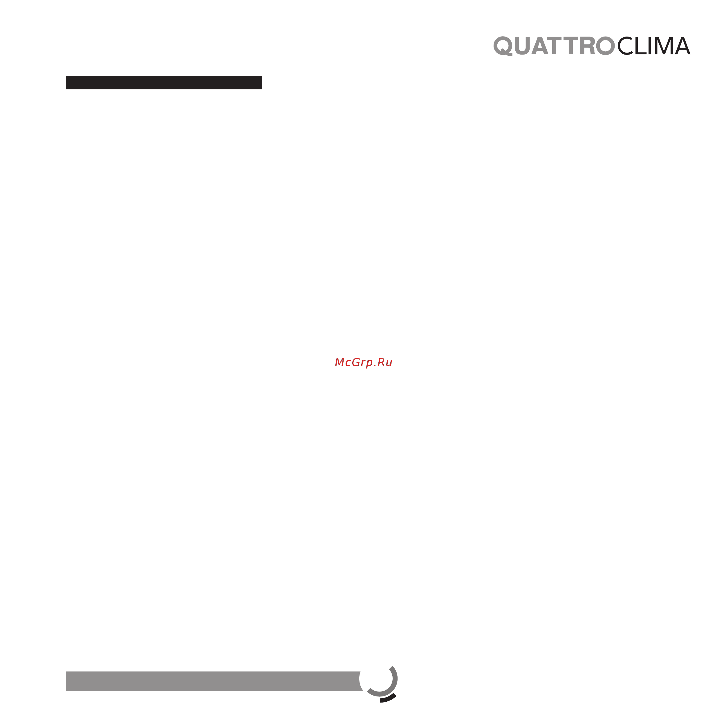Quattroclima Monsone QV-M18WAE/QN-M18WAE [3/45] User s manual