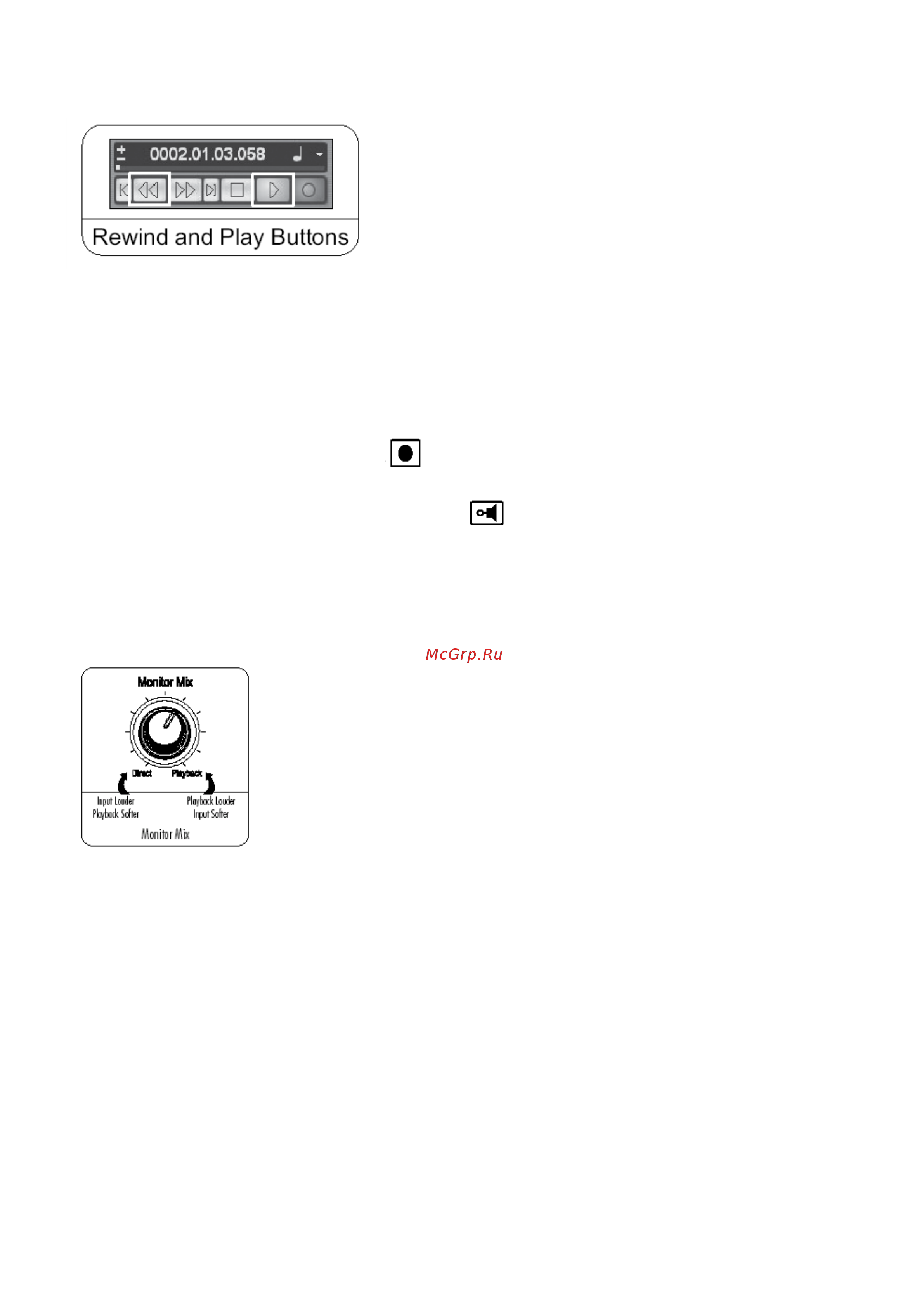 Lexicon LAMBDA [24/35] Rewind and play buttons