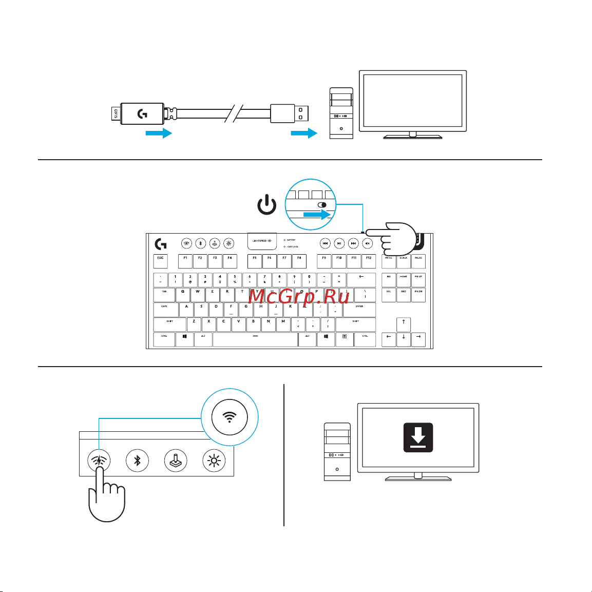 Logitech G915 (920-010117) (русская раскладка) [289/0] Conexiune lightspeed