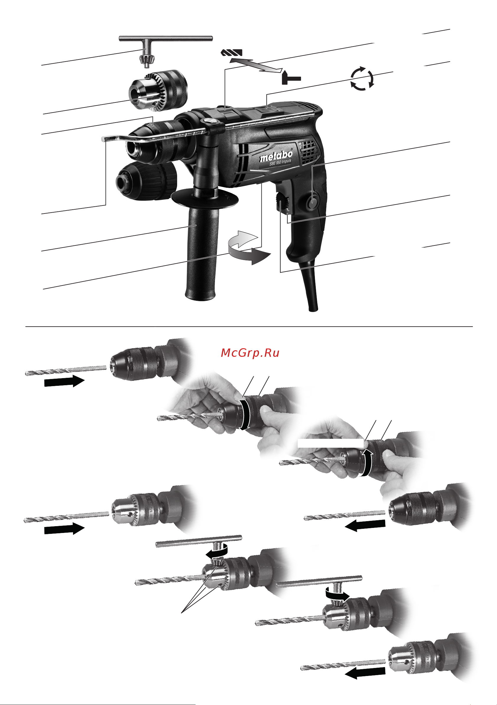 Metabo SBE 650 IMPULS Инструкция по эксплуатации онлайн [2/68] 794556
