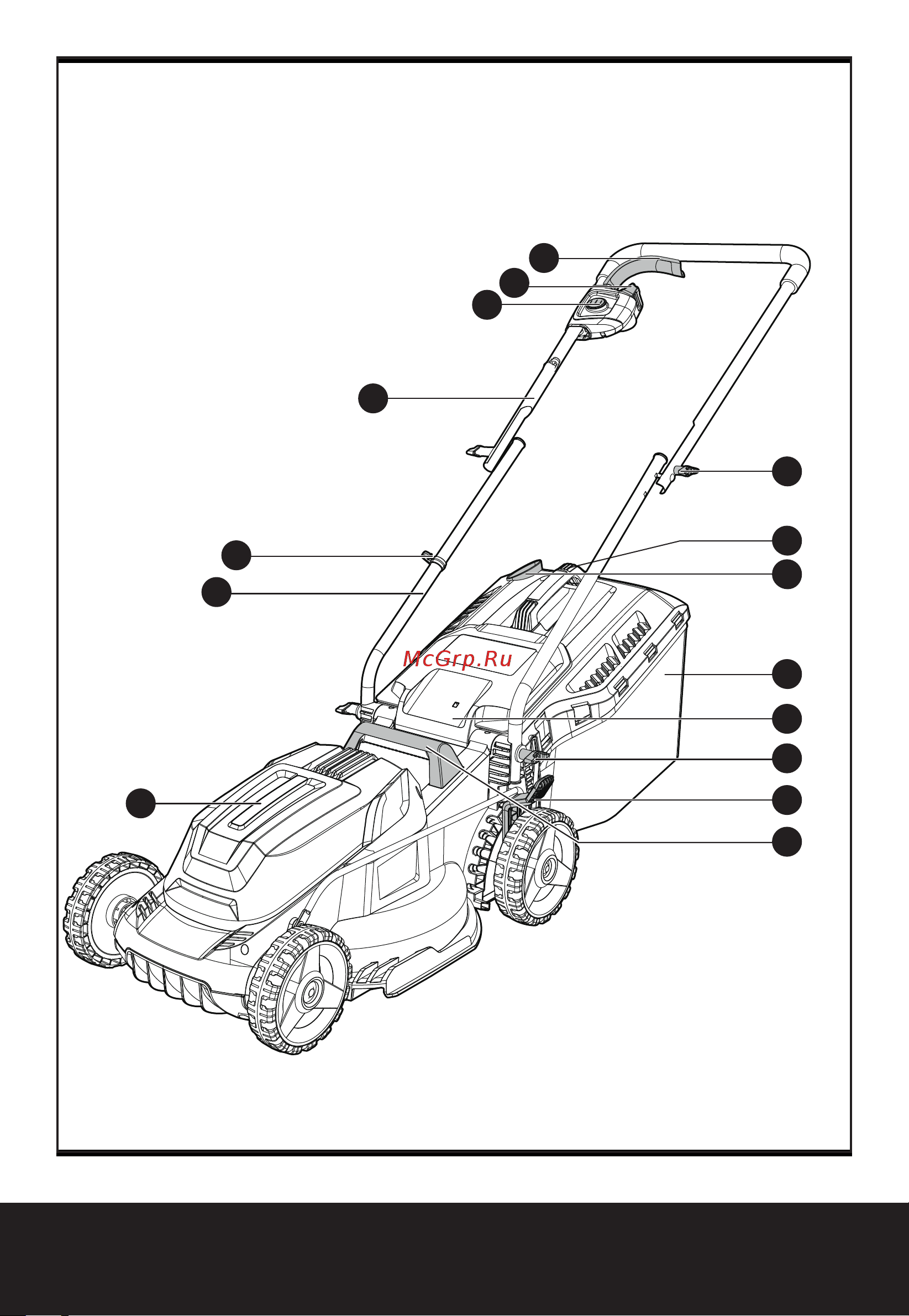 Worx 1200Вт, 34 см WG713E Инструкция по эксплуатации онлайн [2/17] 863233