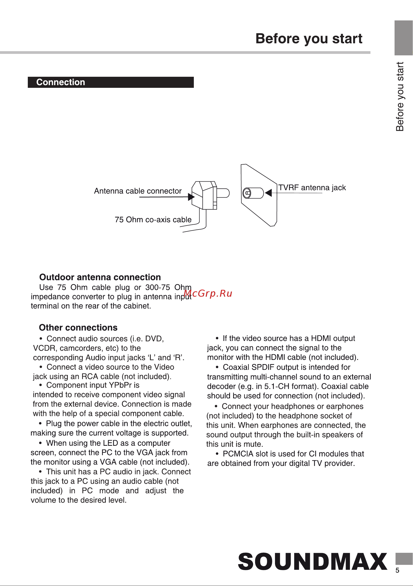 Soundmax SM-LED39M06 [5/38] Soundmax