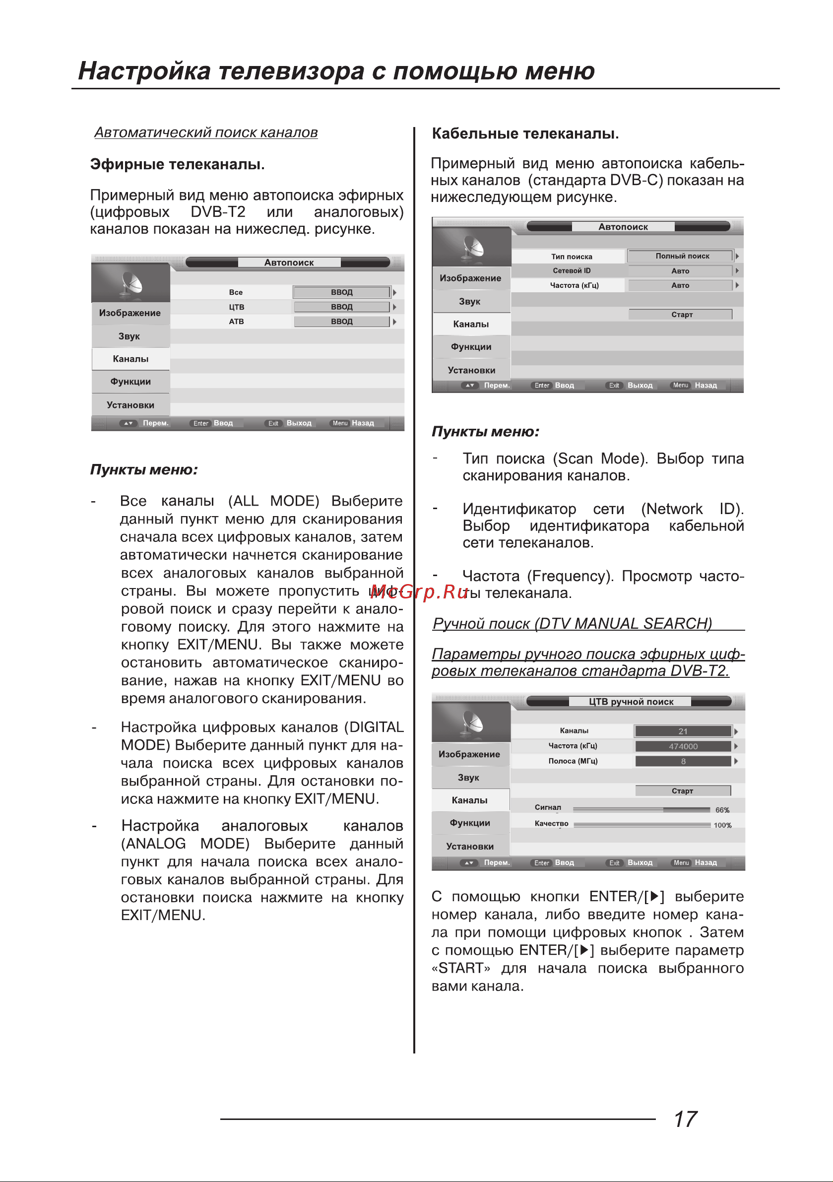 LEFF 32H111T [19/40] Кабельные телеканалы