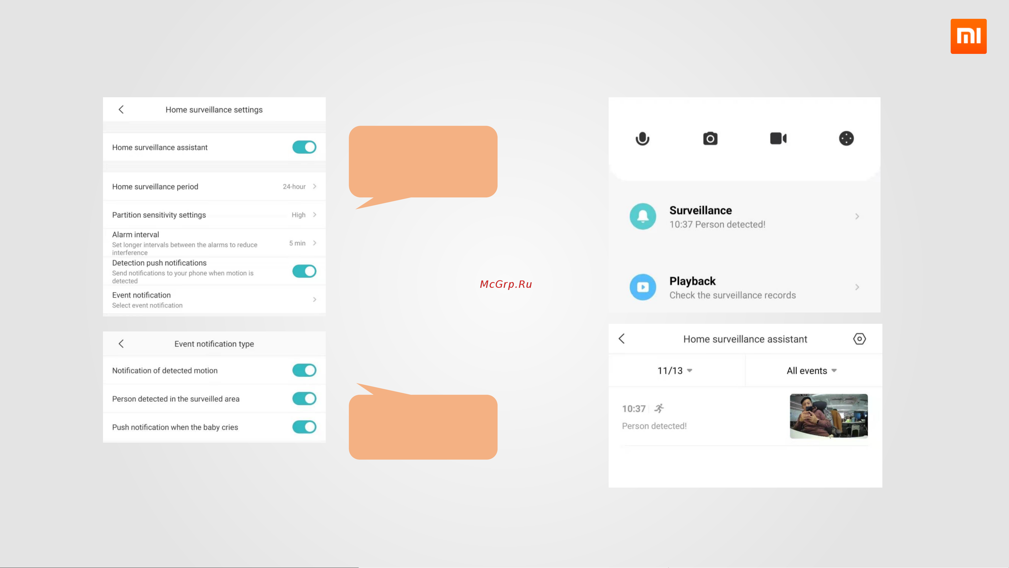 Xiaomi Mi 360А Home Security Camera 2K Pro (BHR4193GL) [9/10] Settings home surveillance