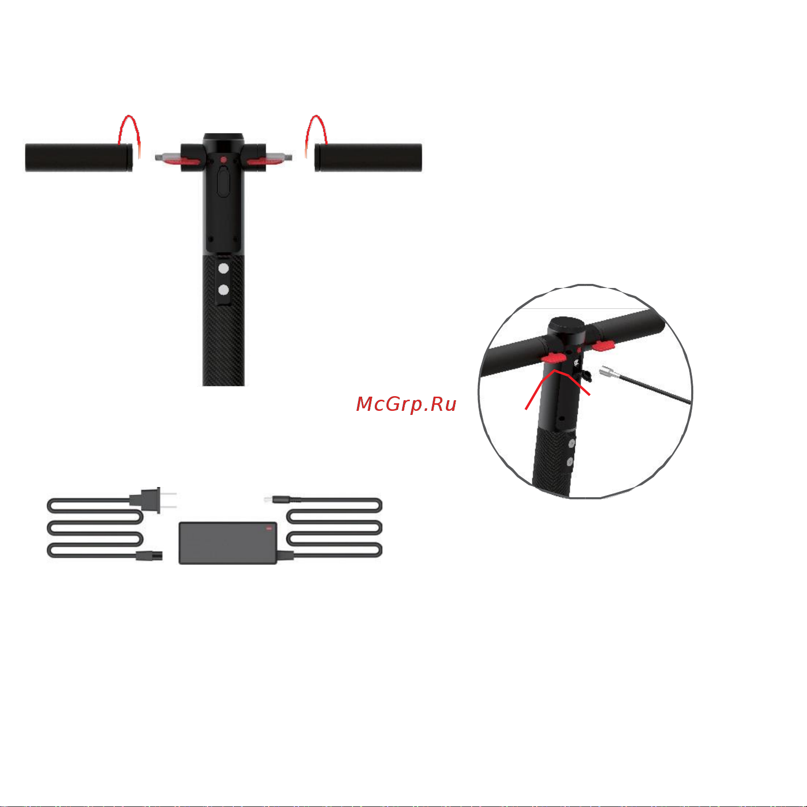 Kugoo MINI Black [6/11] Подключение зарядного устройства