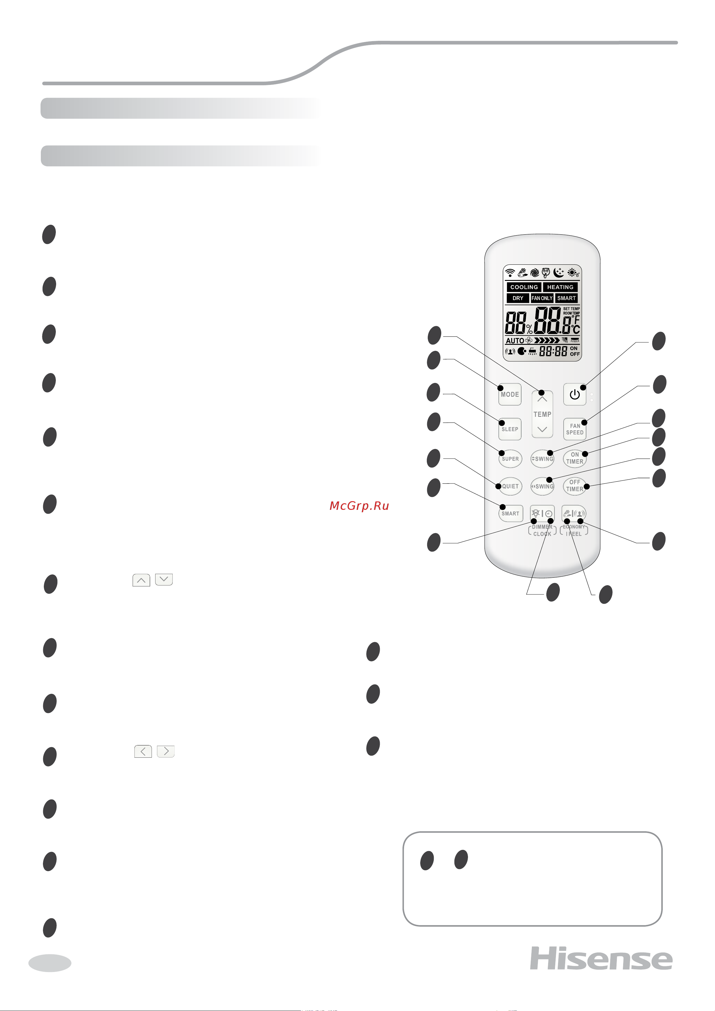 Hisense AMW2-18U4SXE [14/45] Кнопка smart