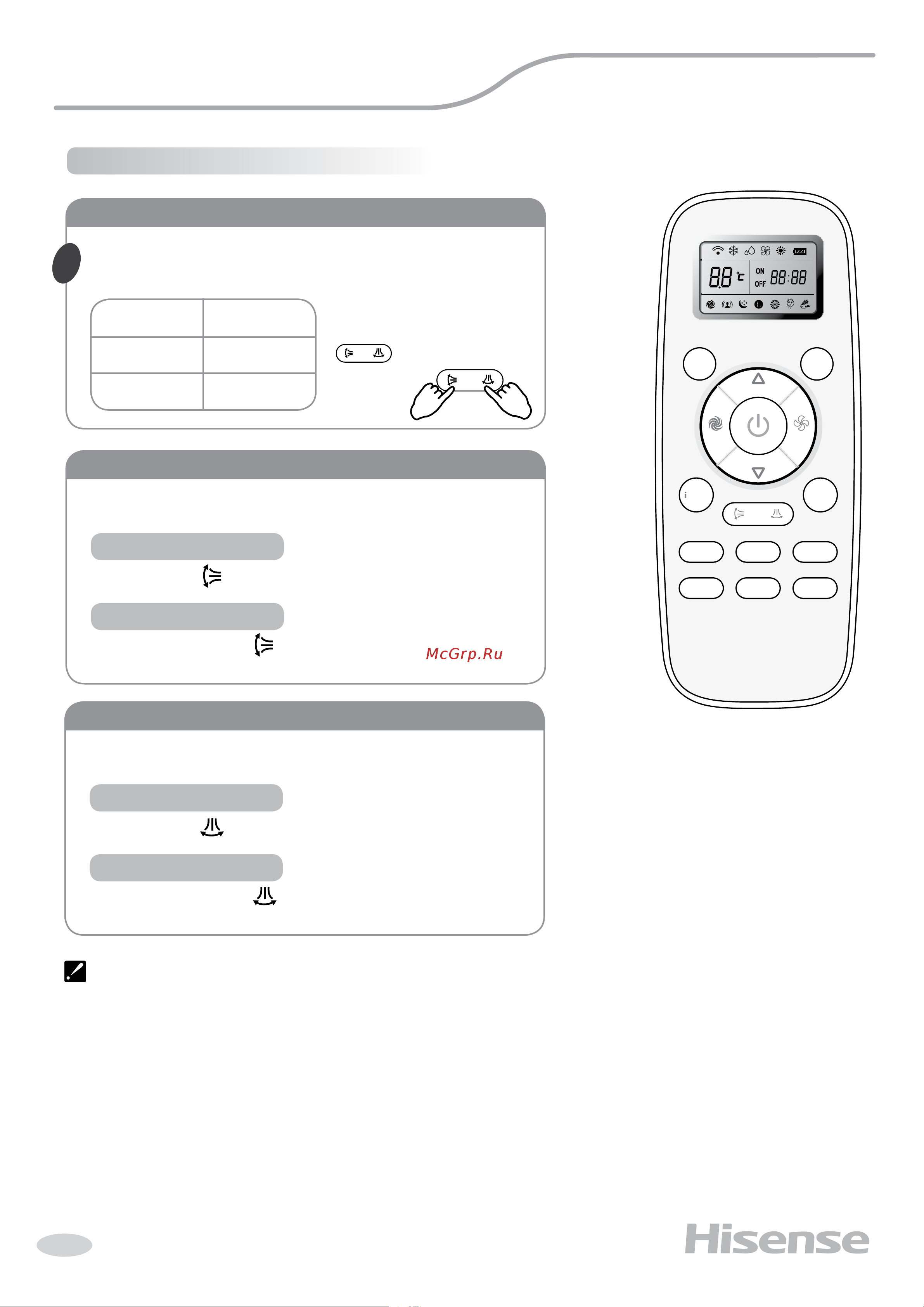 Hisense AMW2-14U4SRE [24/45] Инструкция по эксплуатации
