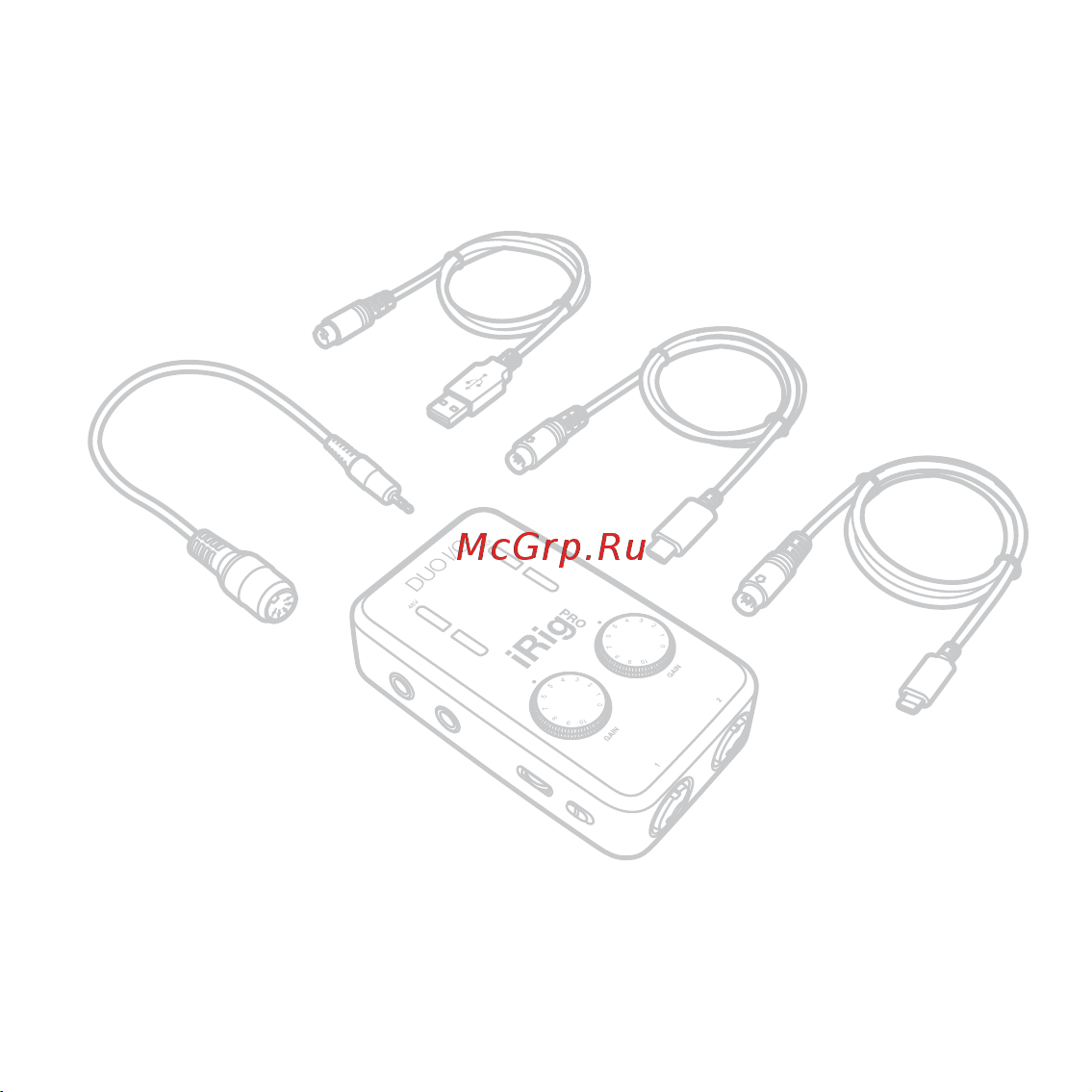 Ik Multimedia iRig Pro DUO I/O (IP-IRIG-PRODUOIO-IN) Инструкция по эксплуатации онлайн [3/20] 641959