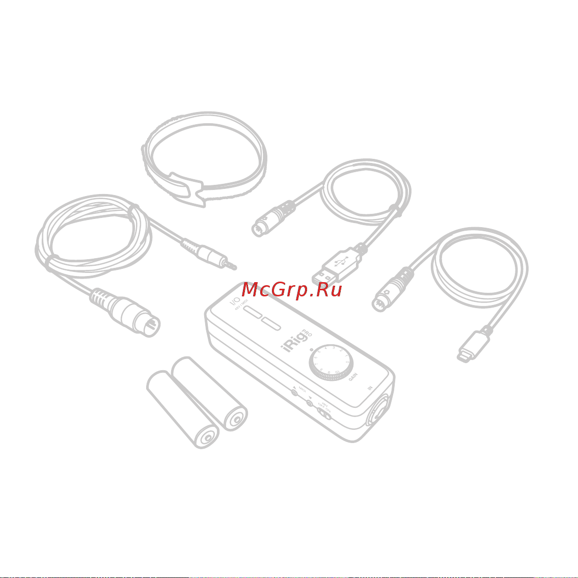 Ik Multimedia iRig PRO I/O White Apple Int. (IP-IRIG-PROIO-WIA) Инструкция по эксплуатации онлайн [3/20] 641968