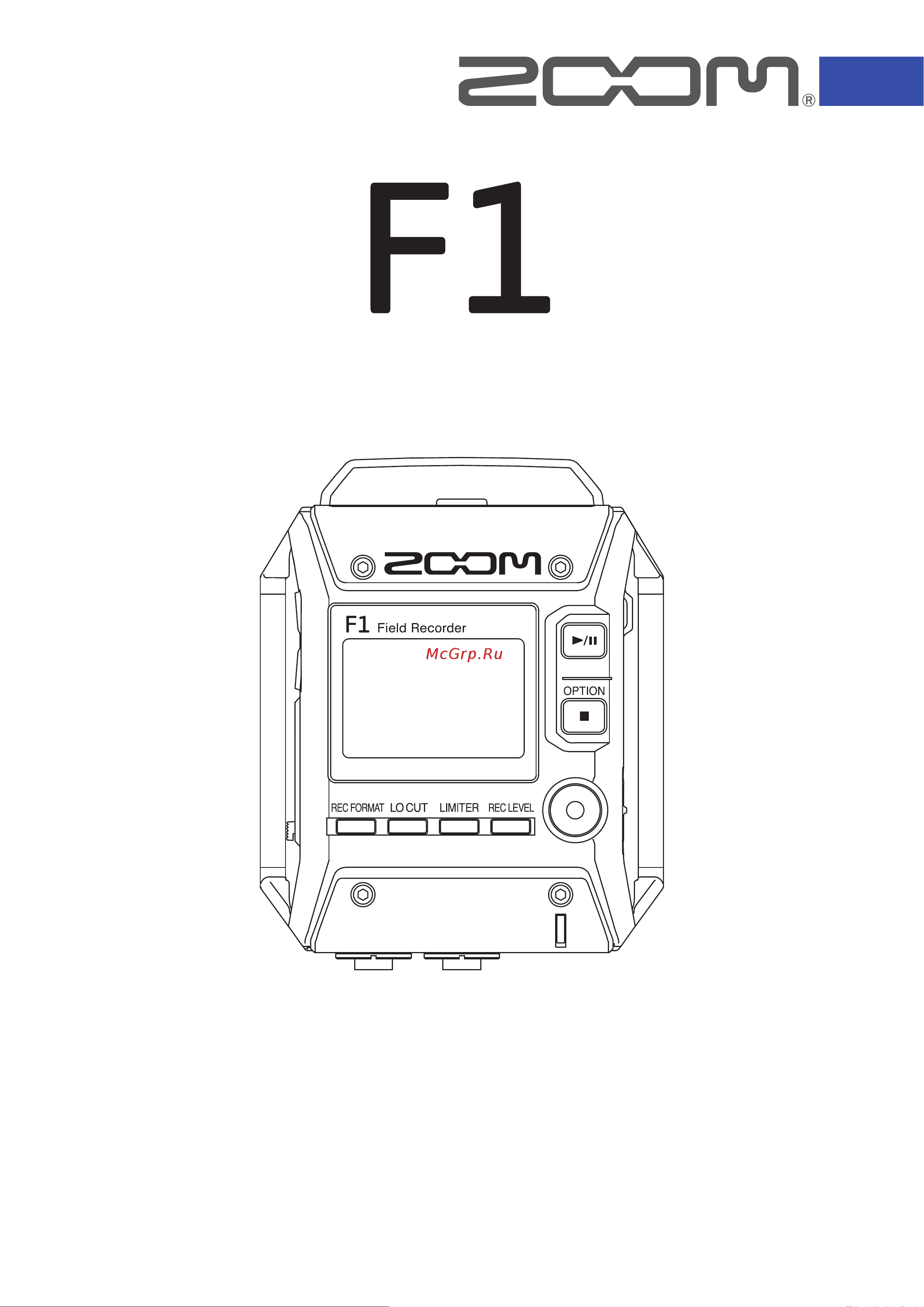Zoom F1-LP Инструкция по эксплуатации онлайн