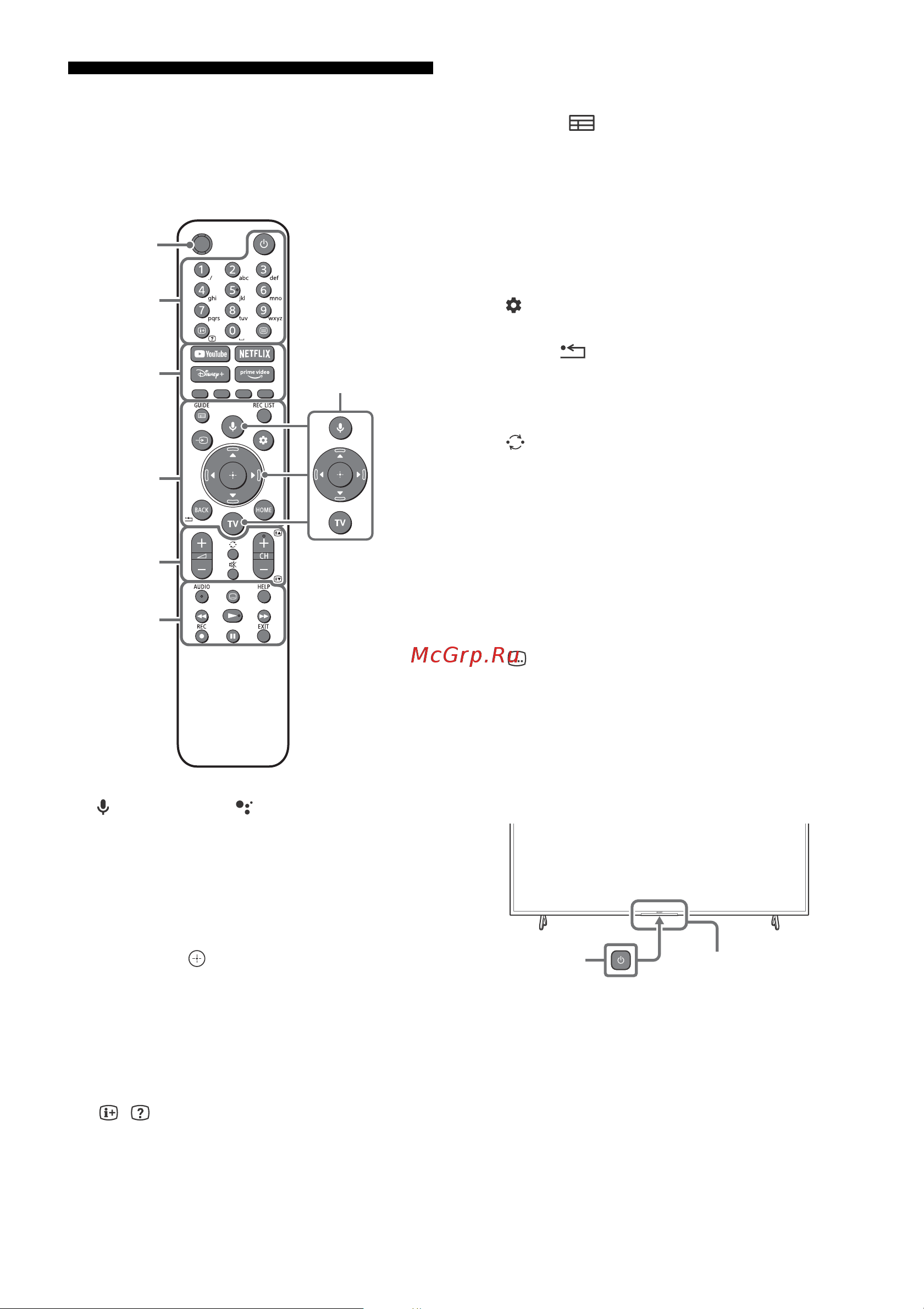 Sony KD65X85TJ [20/40] Пульт ду и телевизор