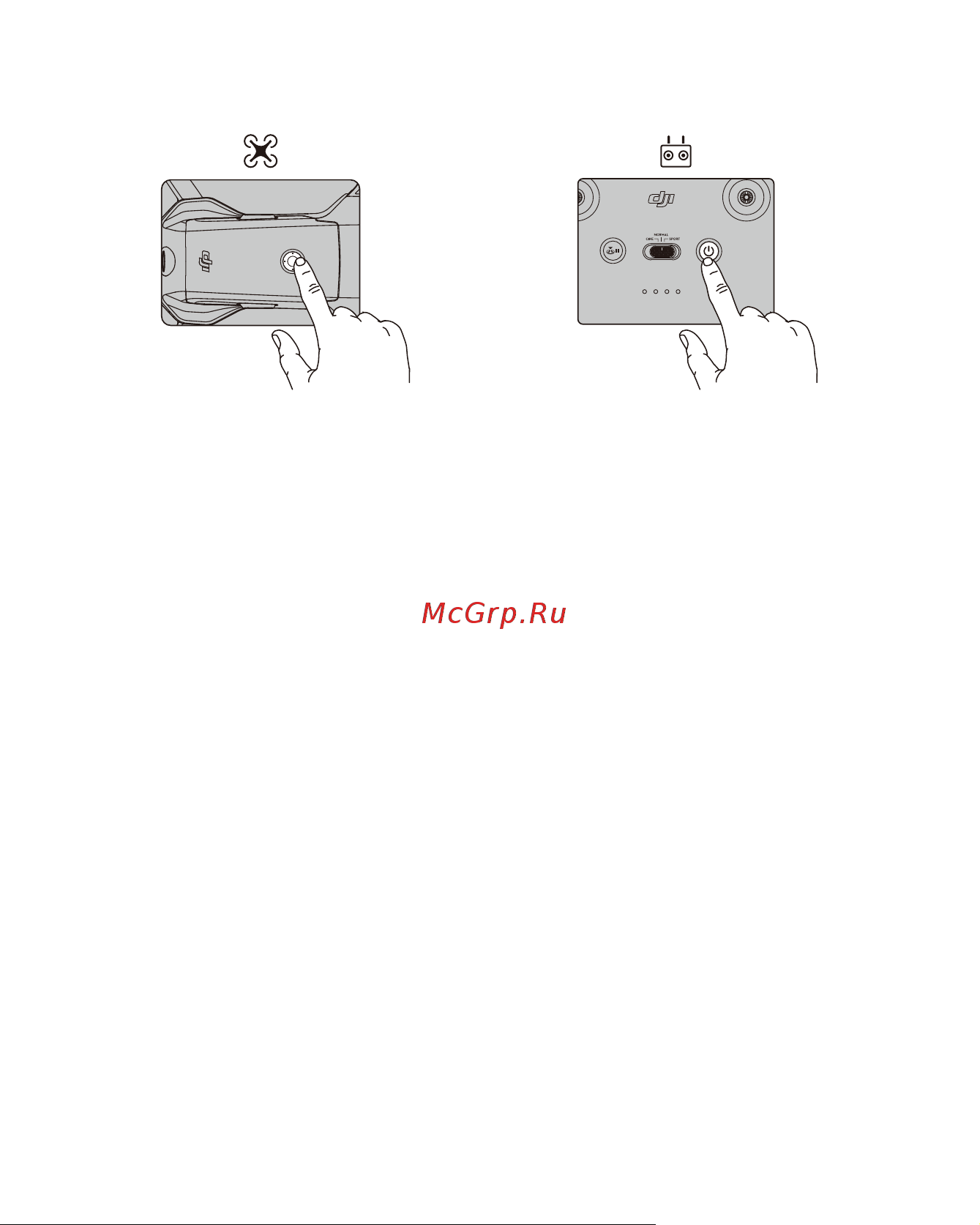DJI AIR 2S Fly More Combo Grey [5/60] ตรวจสอบระด บแบตเตอร กดหน งคร ง ป มพาวเวอร เป ด ป ด กดหน งคร ง แล วกดอ กคร งค างไว