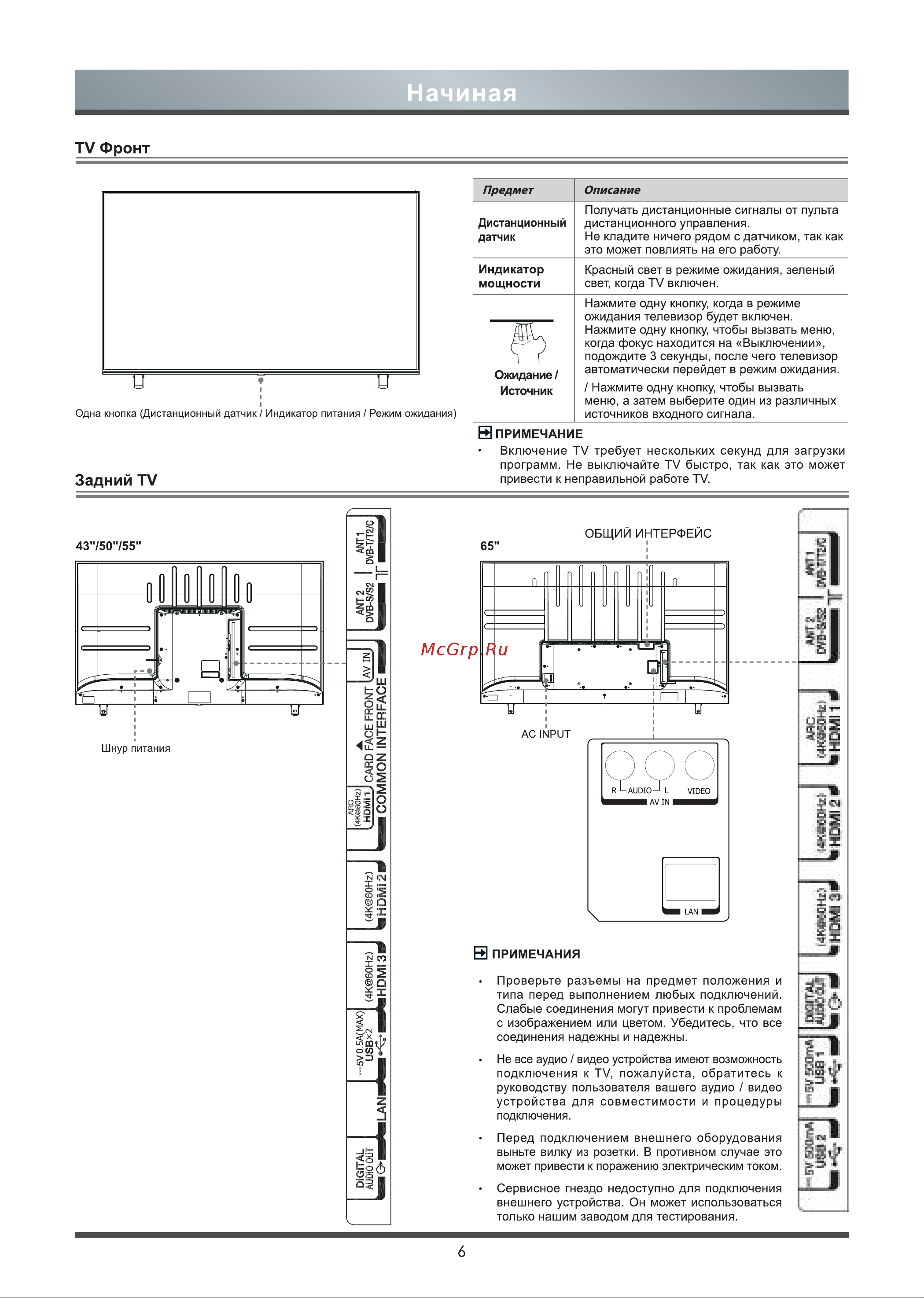 Toshiba 55U5069 [7/26] Начиная