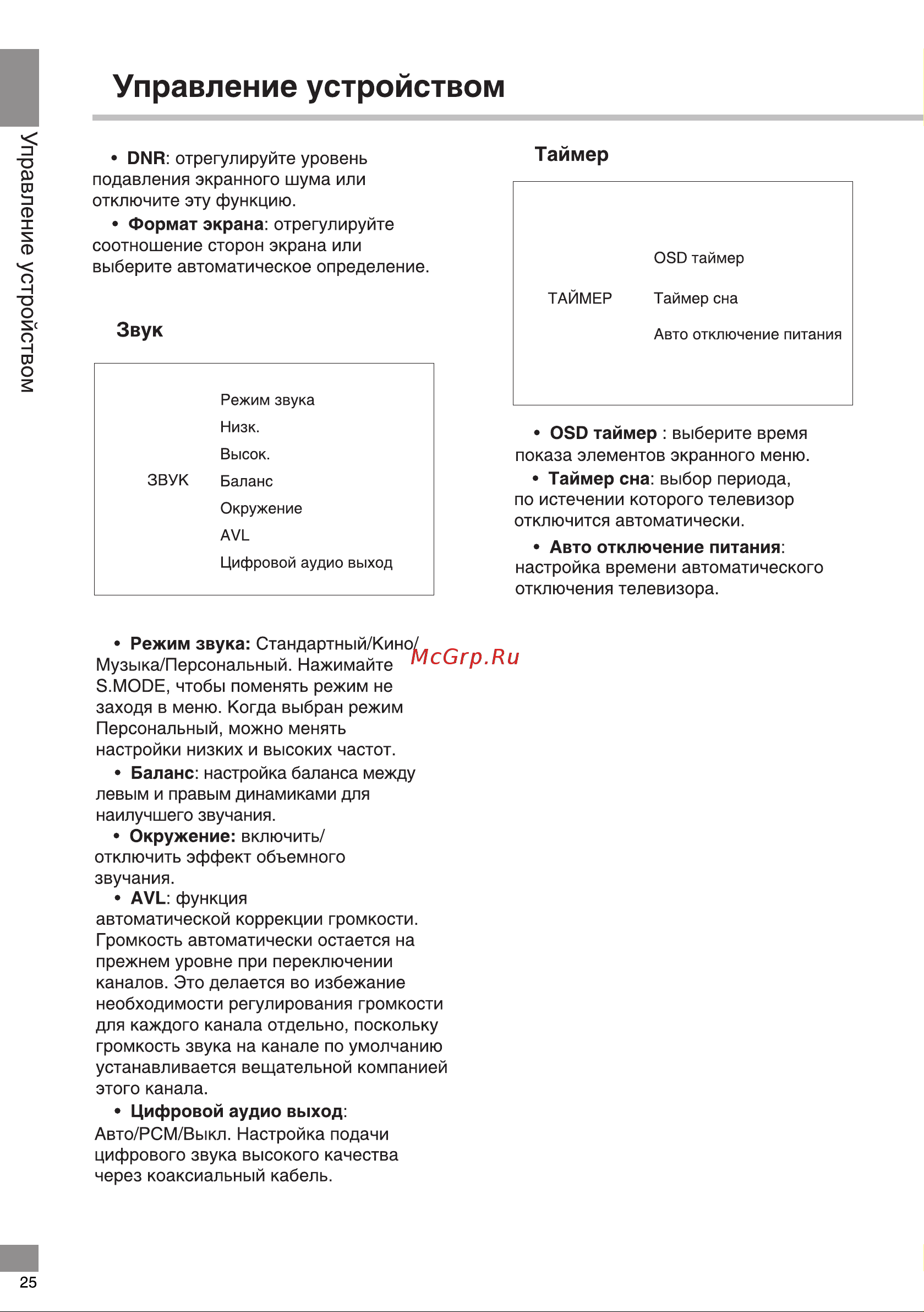 Telefunken TF-LED55S10T2SU [26/40] Управление устройством