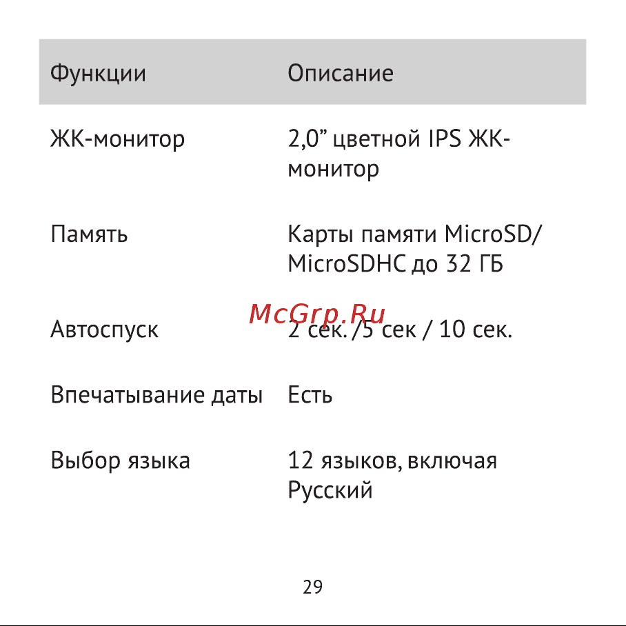 Rekam iLook K390i Pink Инструкция по эксплуатации онлайн [29/32] 642357