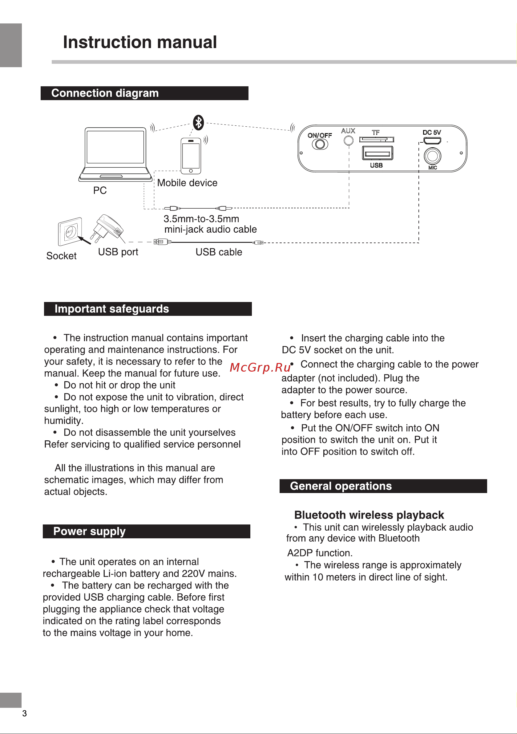 Telefunken TF-PS1279B [4/18] Bluetooth wireless playback