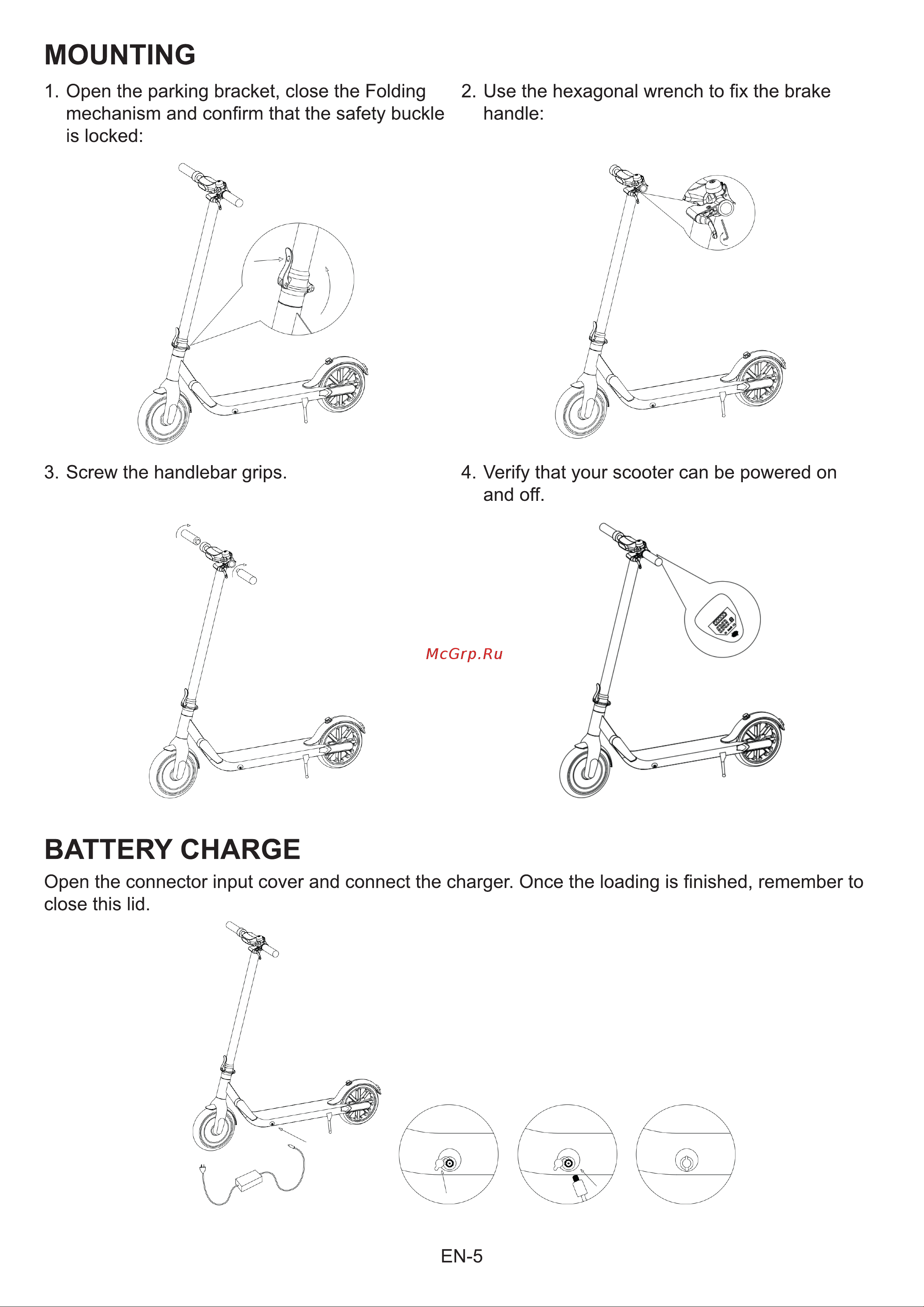 Acer Electric Scooter AES003 (GP.G1411.001) [6/30] Battery charge