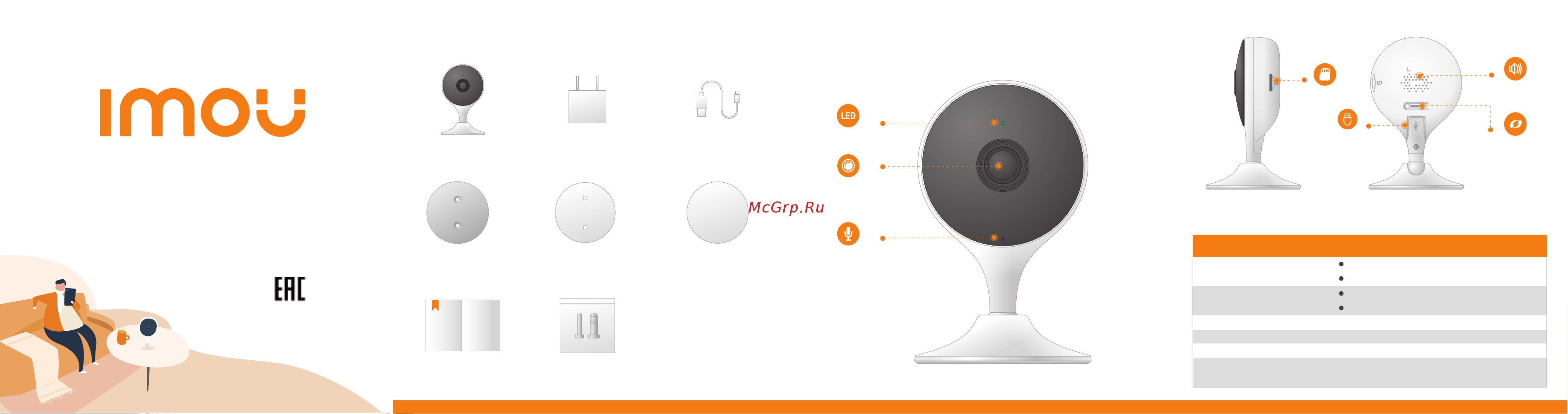 Imou Cue 2 White (IPC-C22EP-A-) [2/2] Краткое руководство пользователя